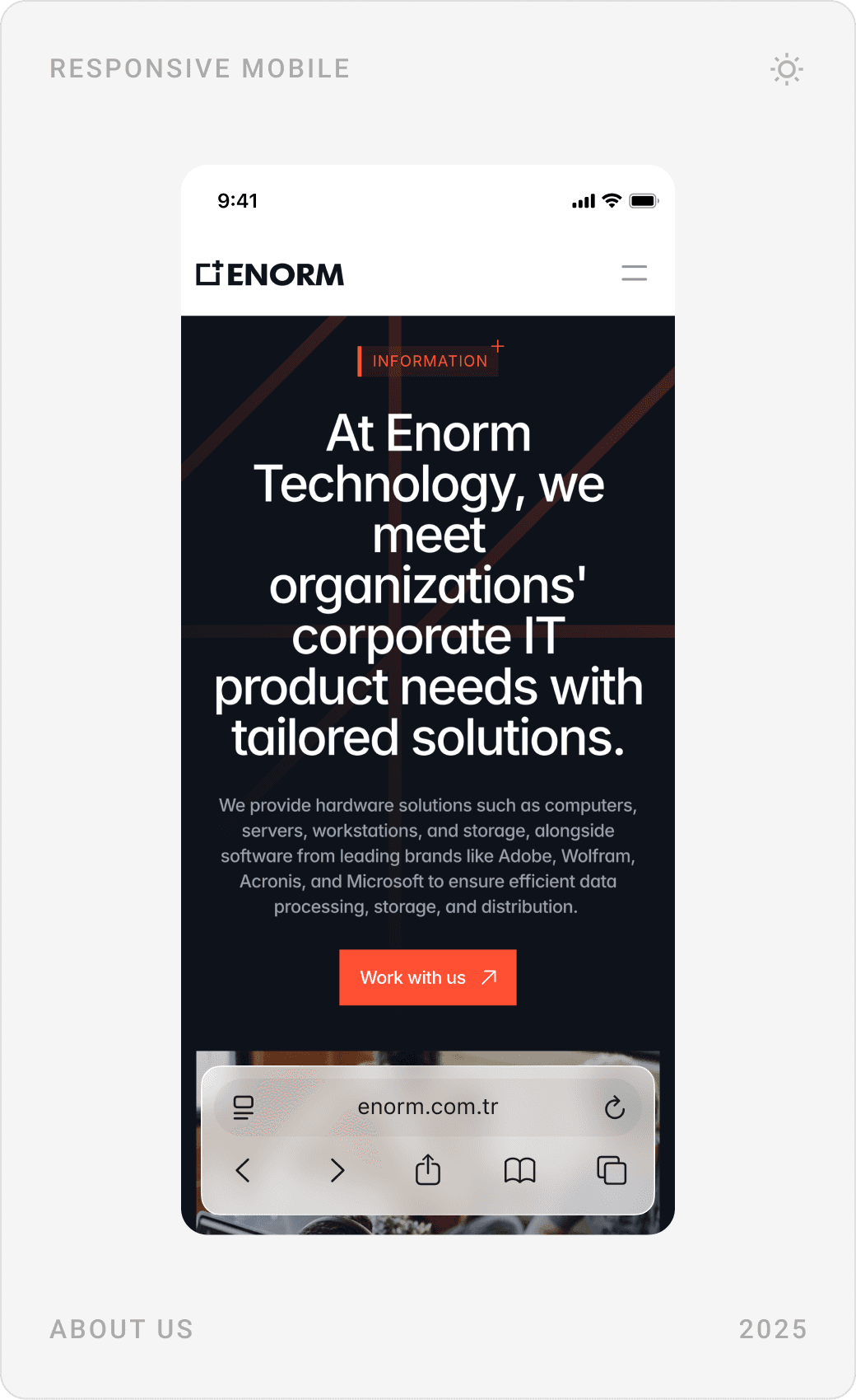 Modern Corporate About Intro Mobile Design