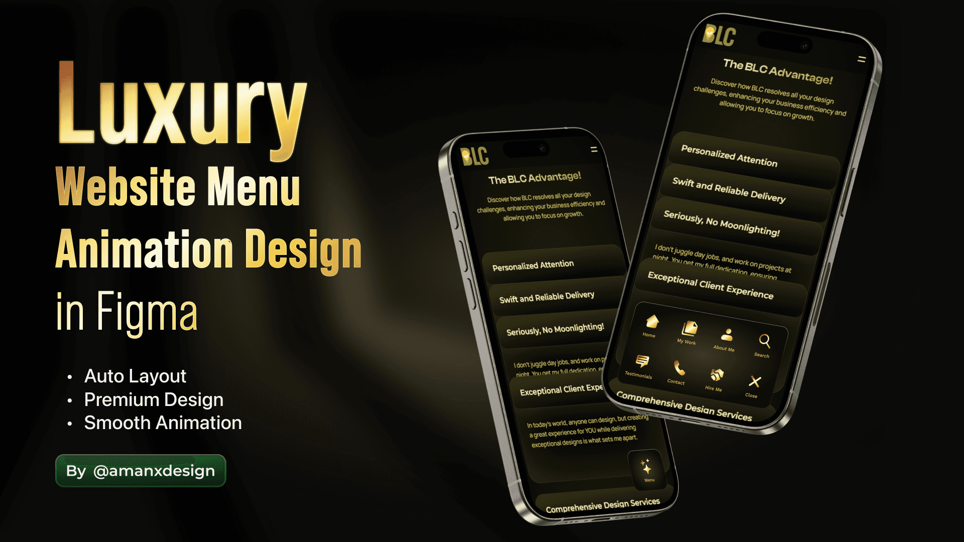 Luxury Expandable Sticky Menu: Sleek and Smooth Animation