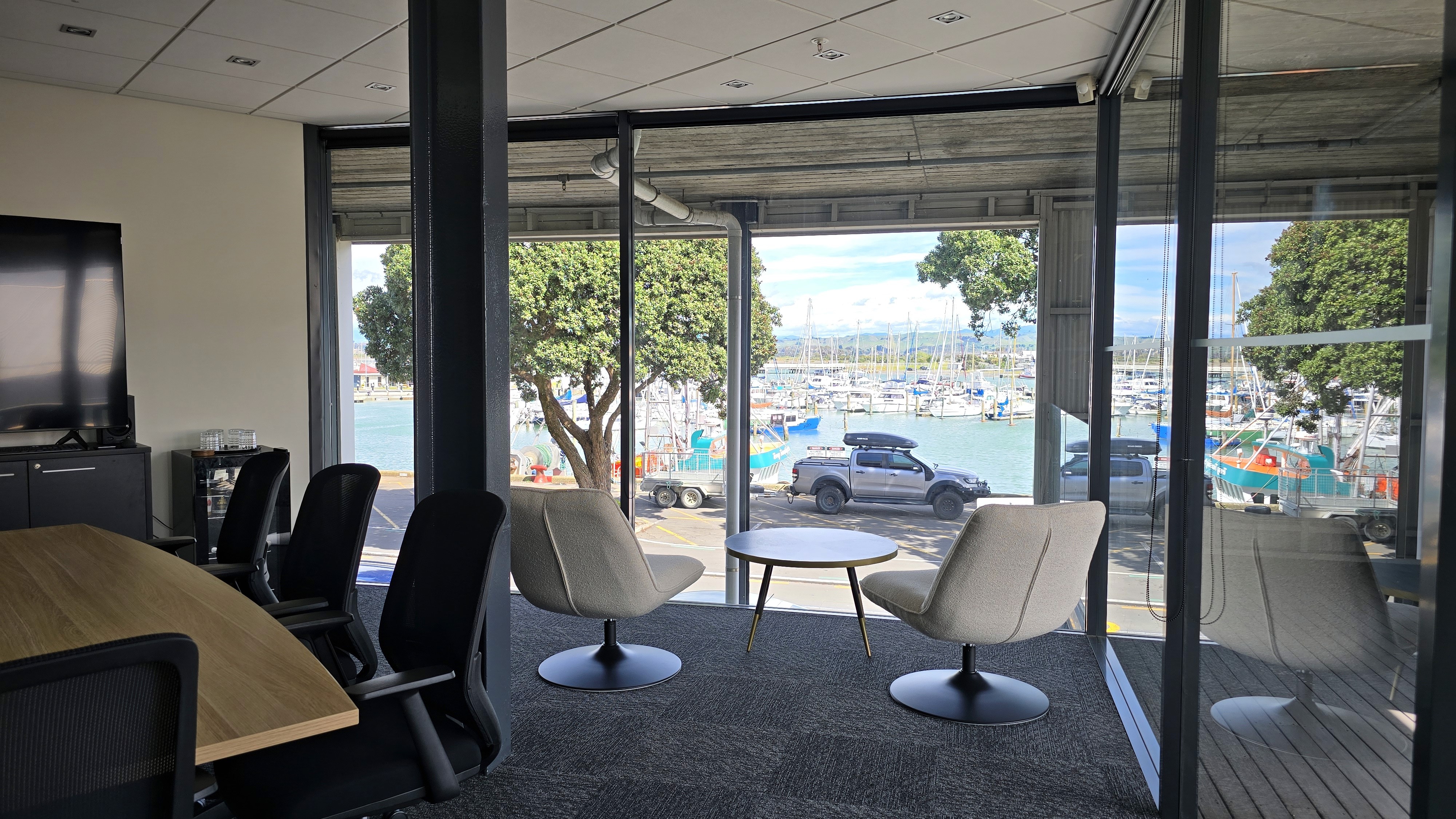 Showing the entrance to the webfox office in the tech collective Napier, New Zealand