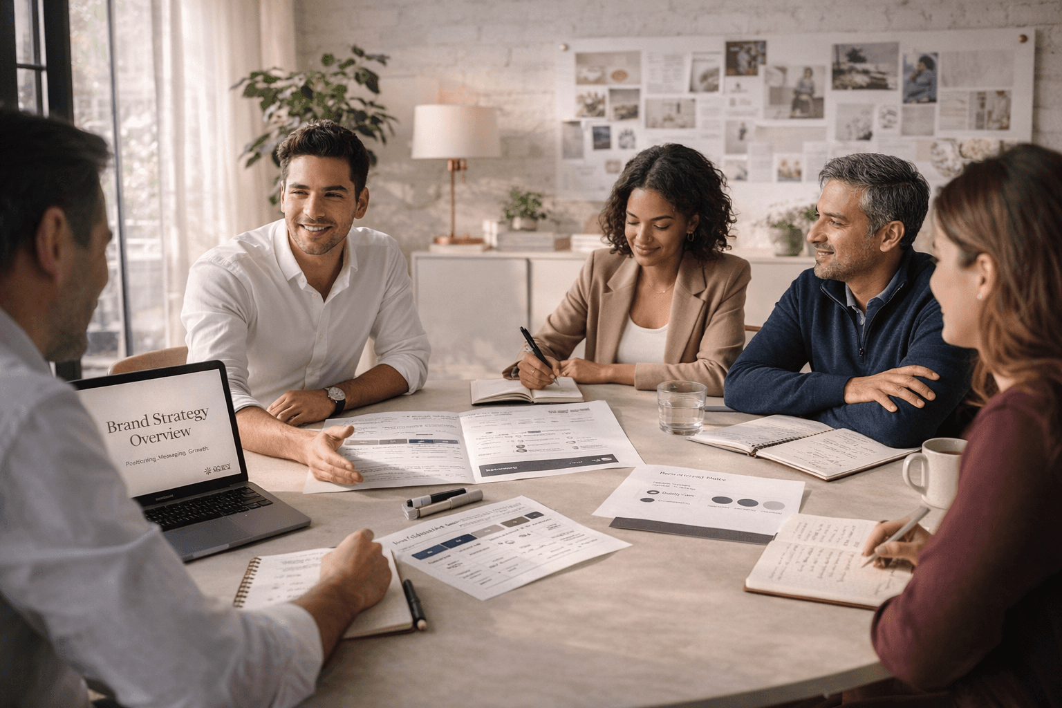 Studio Odyssey brand strategy session with medical practice clients in Los Angeles