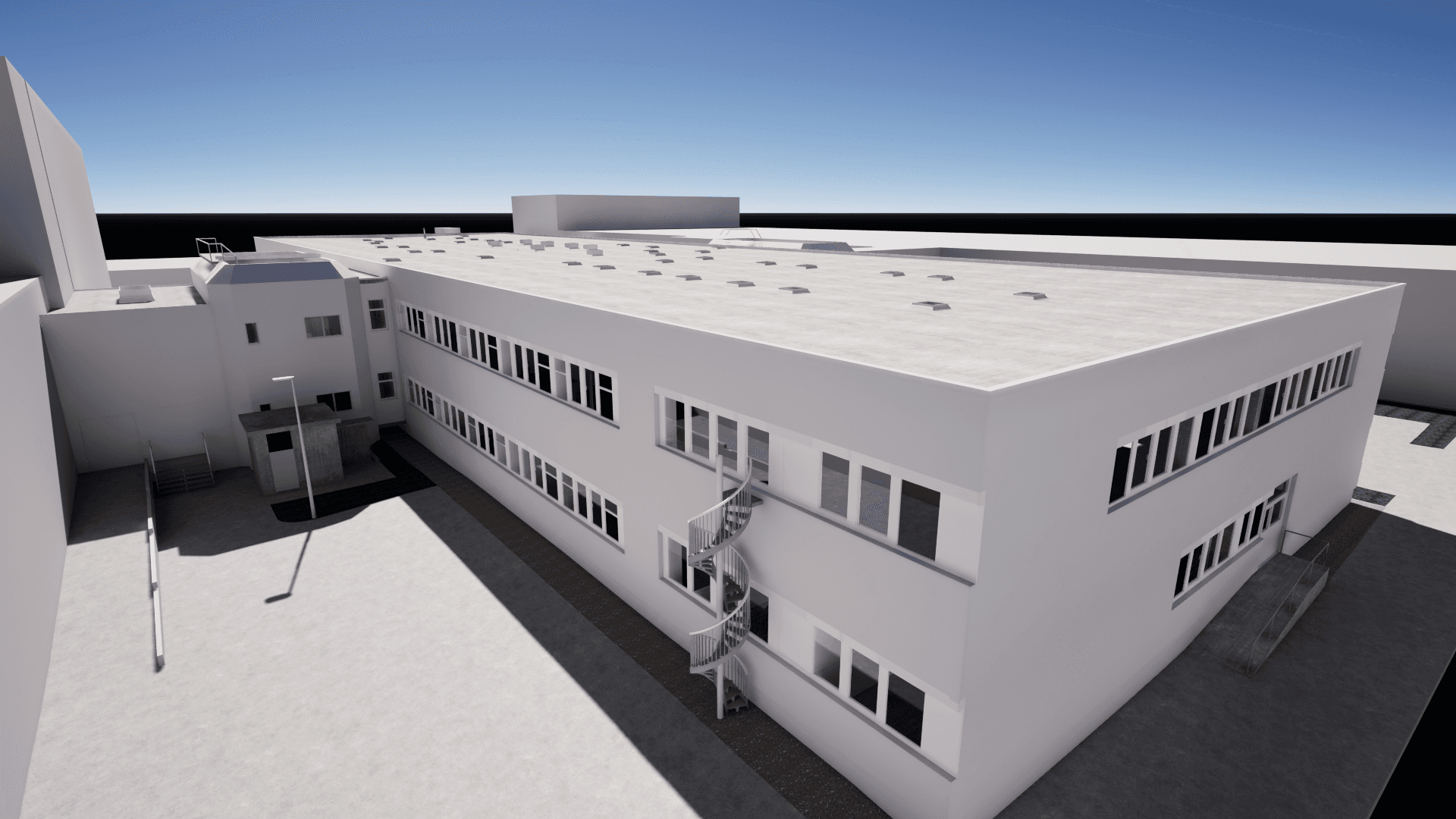 Aussenperspektive eines 3D Modells aus Revit
