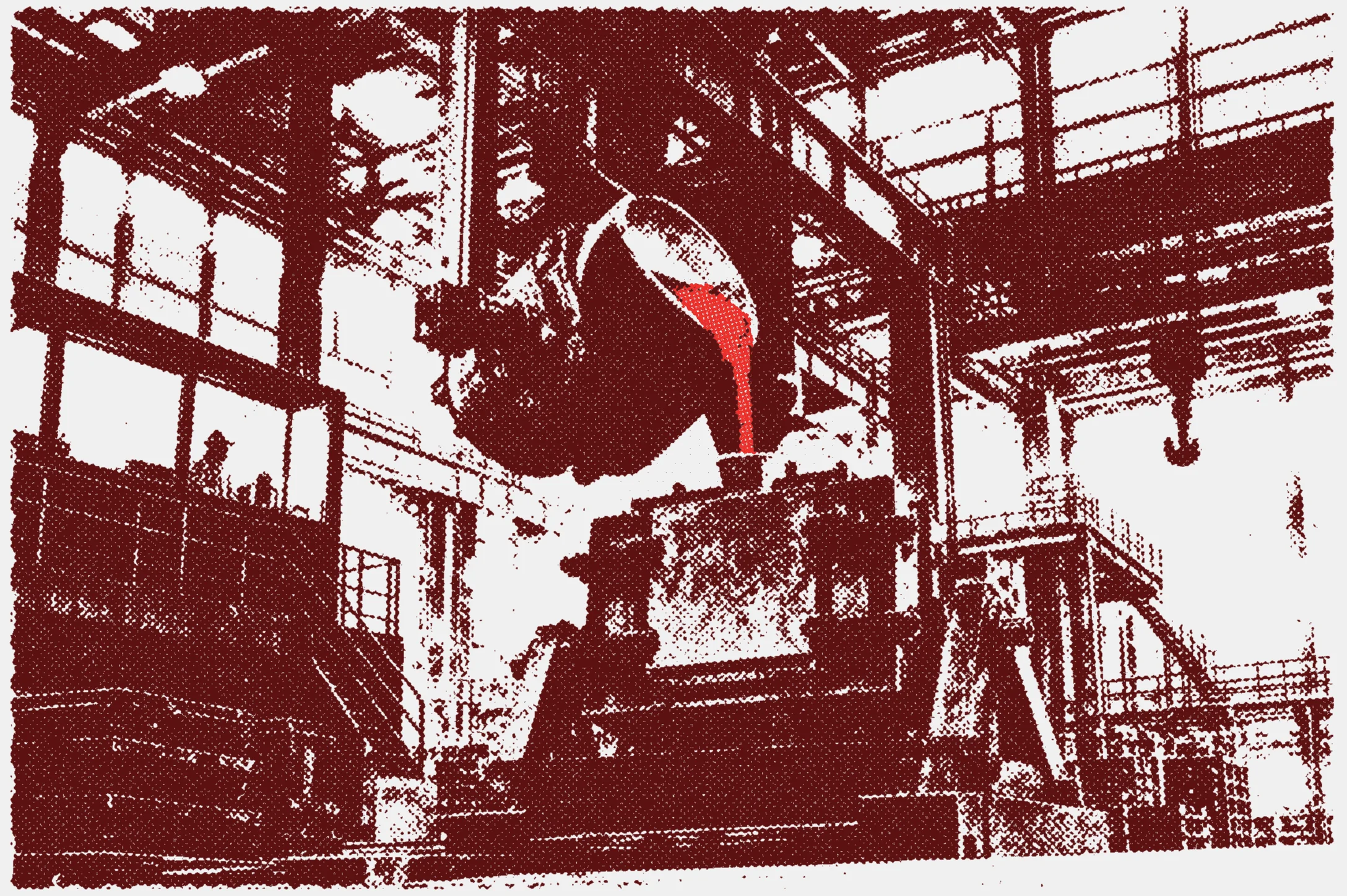 Aluminum casting equipment inside the Aestus foundry