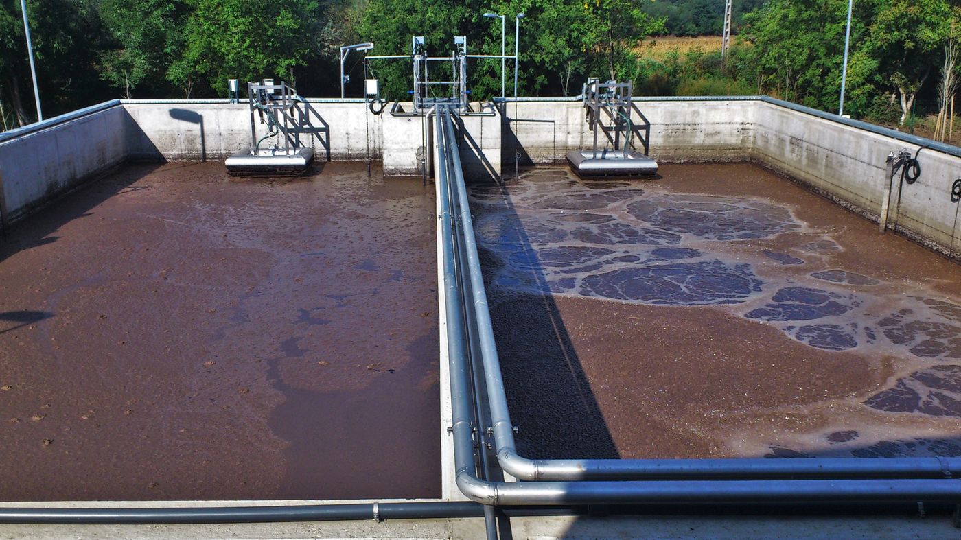 CYCLATOR basins in operation with BIODEC decanters at Gyulaháza, Hungary