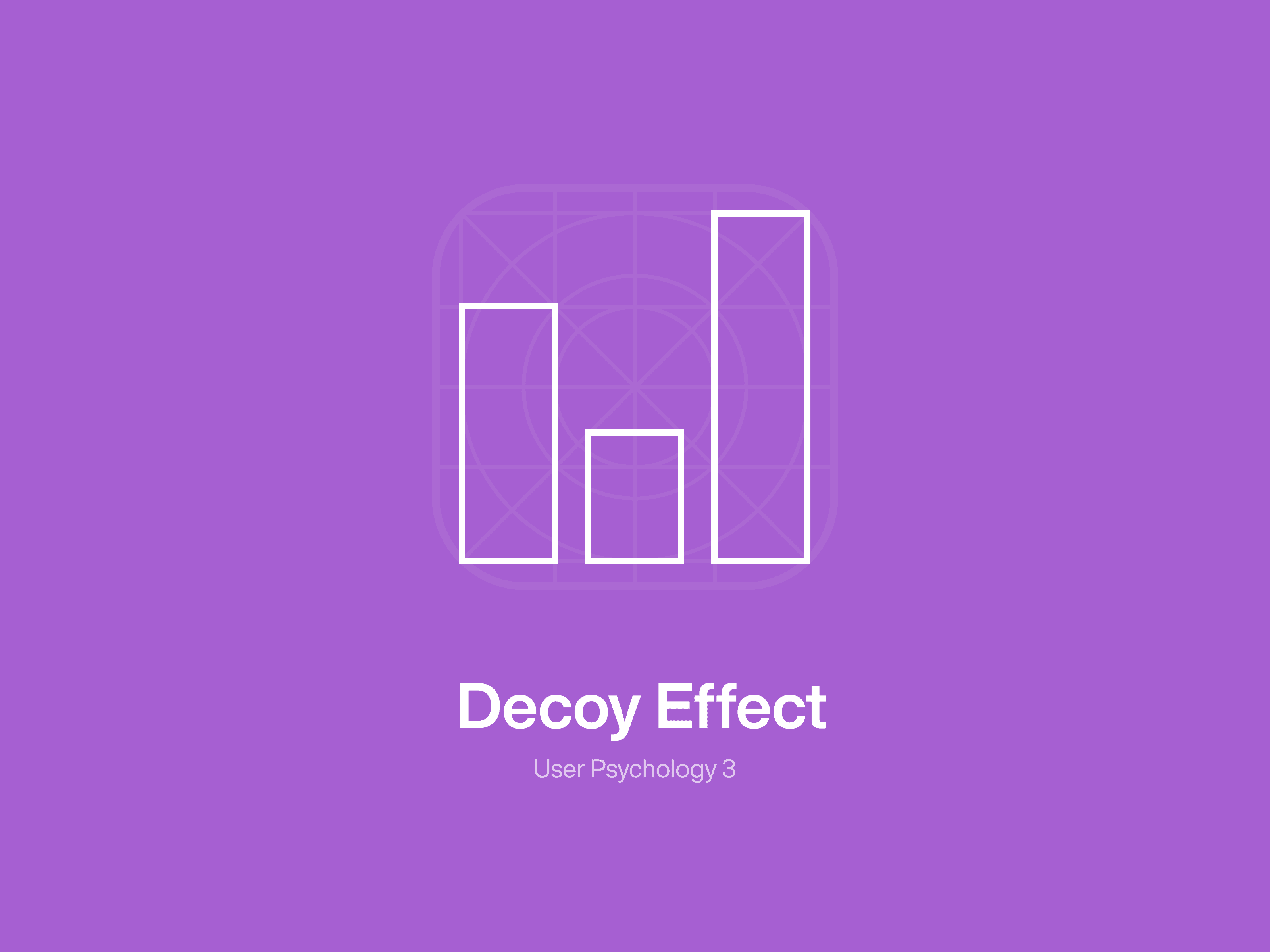 Decoy Effect icon from user psychology 3
