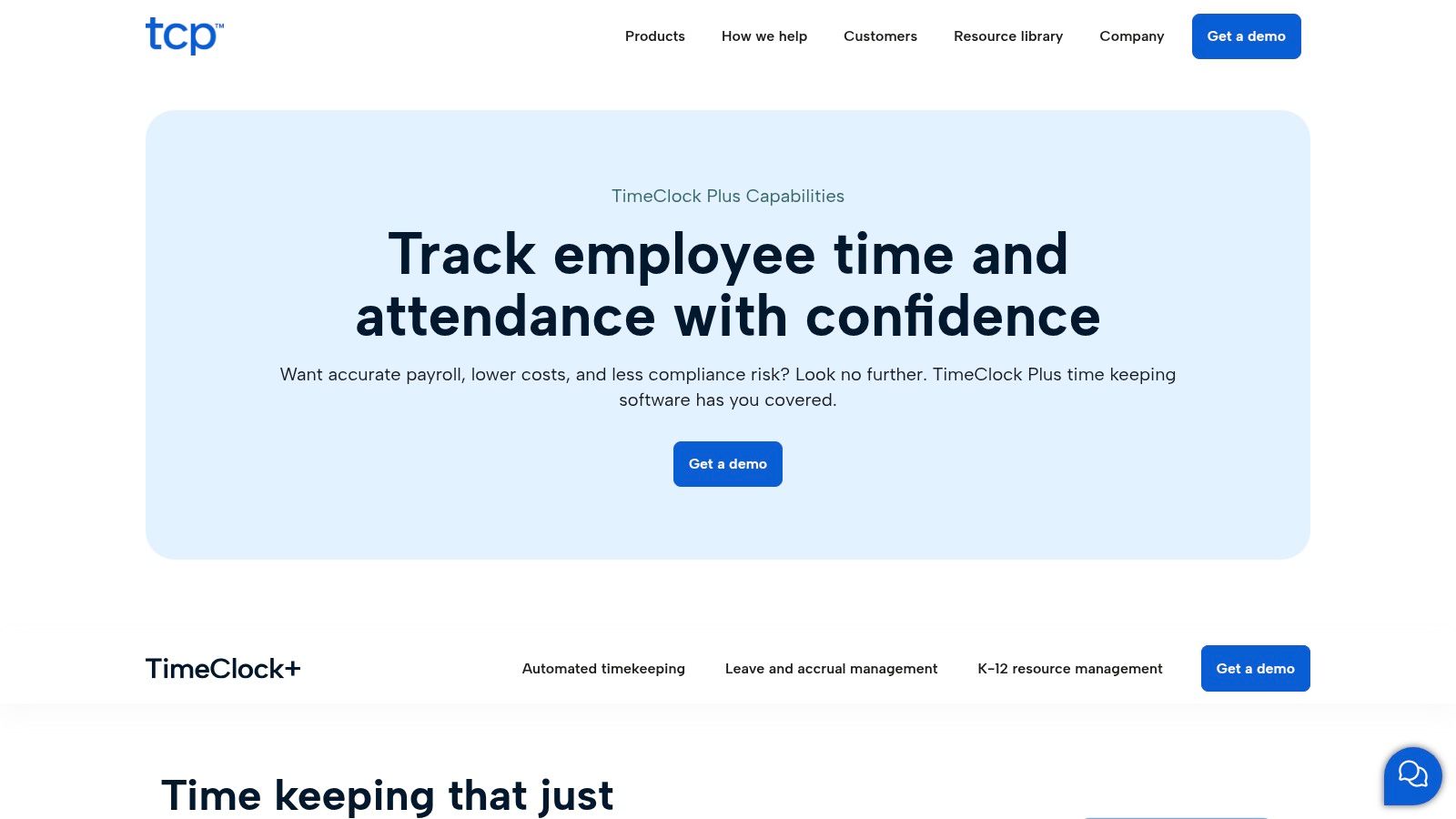 TCP Software (TimeClock Plus)
