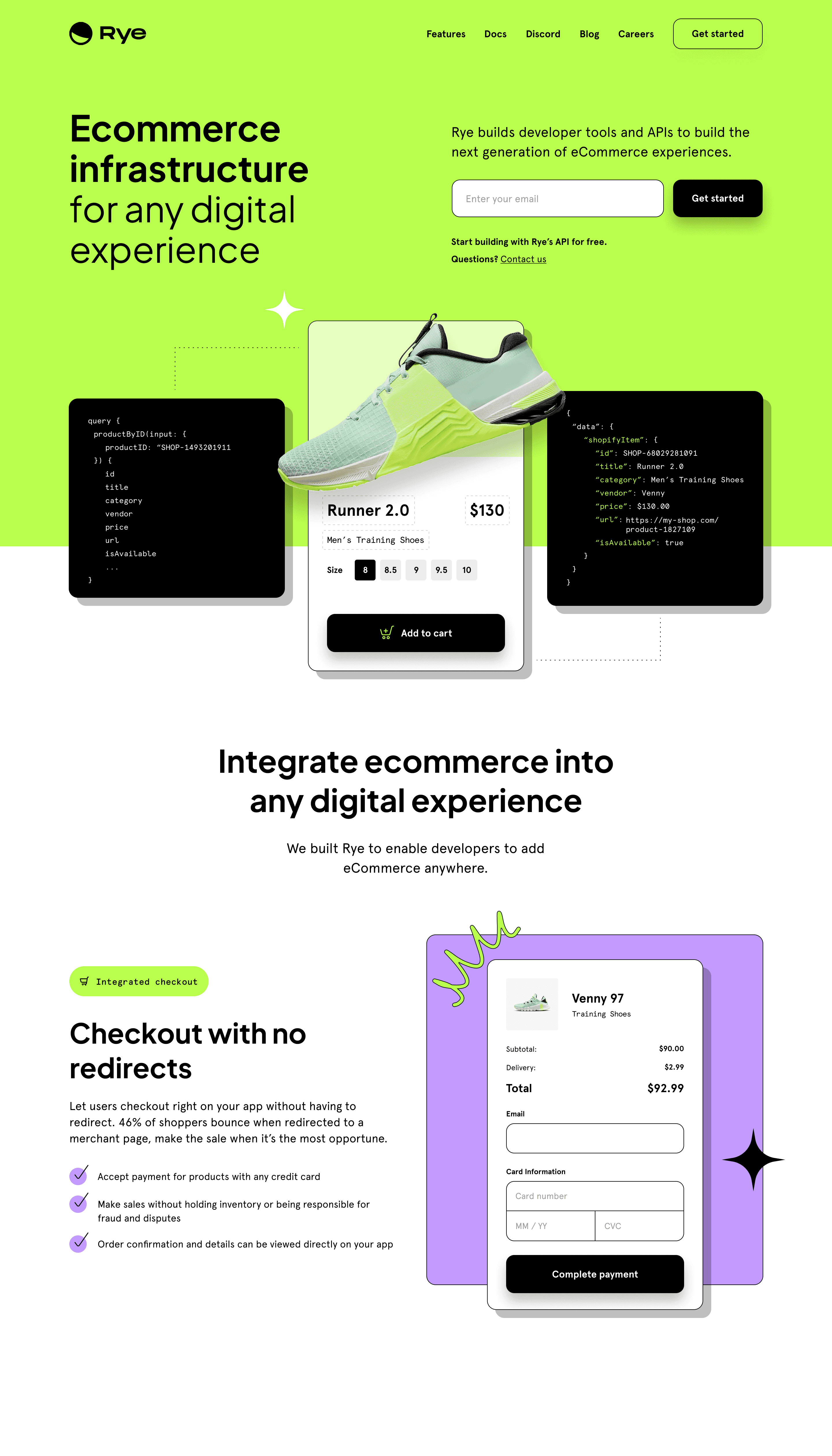 Web design landing page