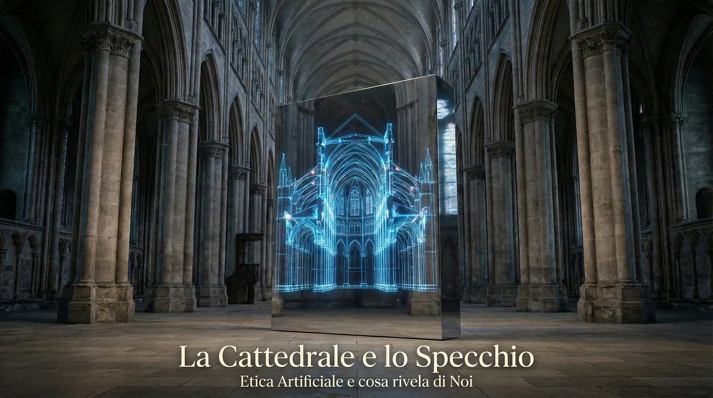 a blue and a white mannequin face to face