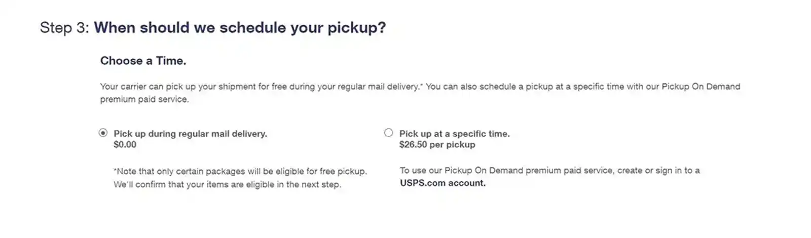 When To Schedule A Pickup