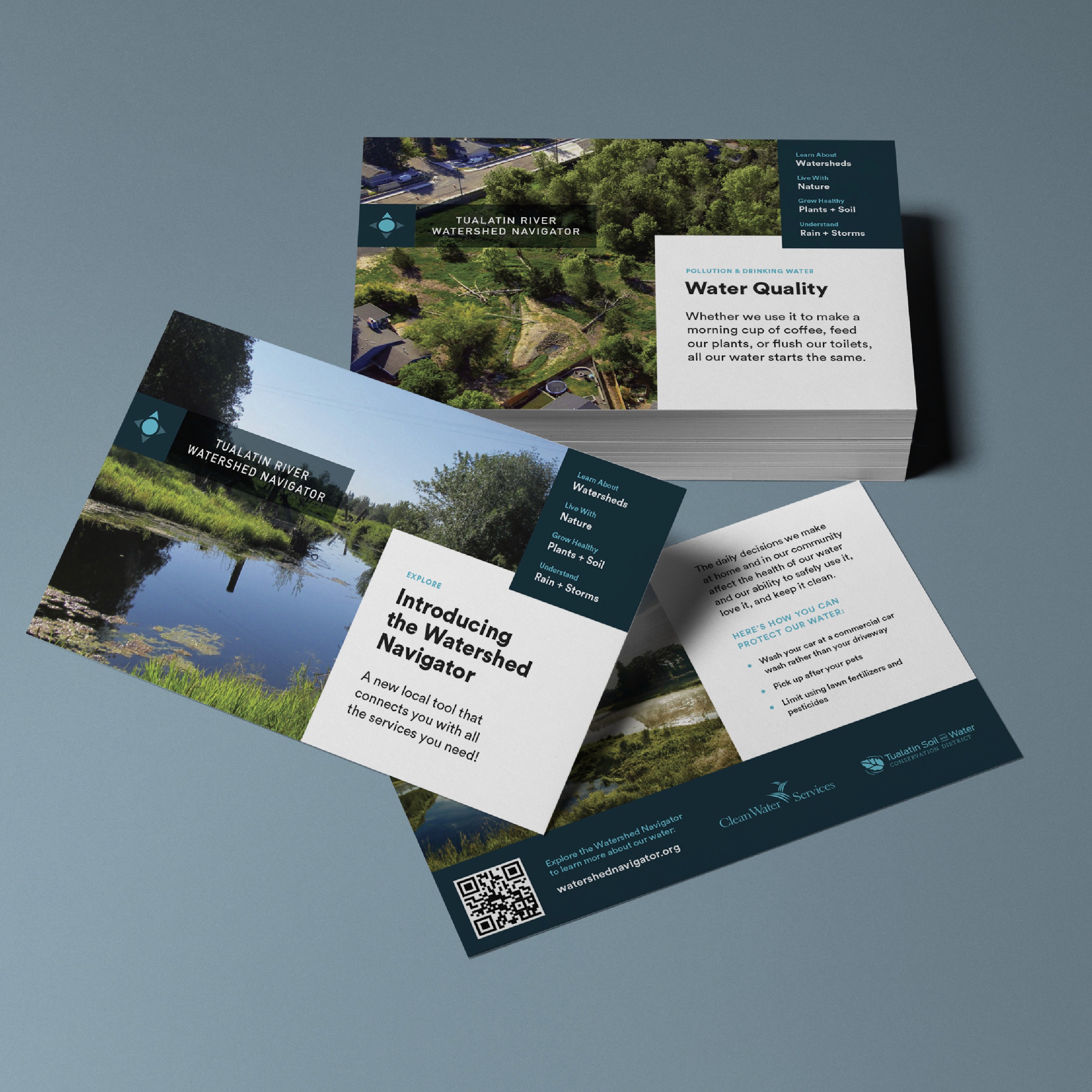 Print collateral design for watershed resource