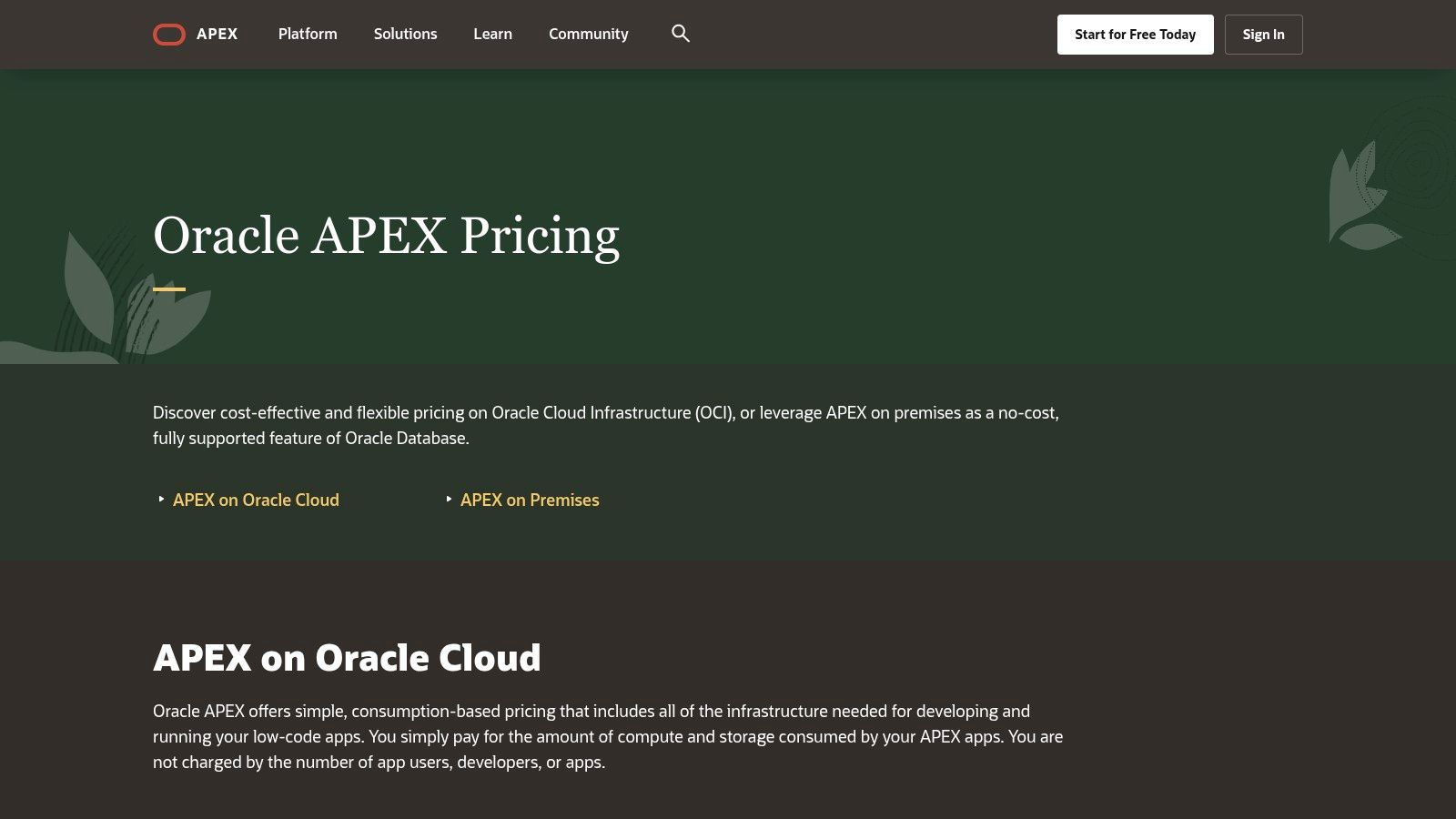 Oracle APEX