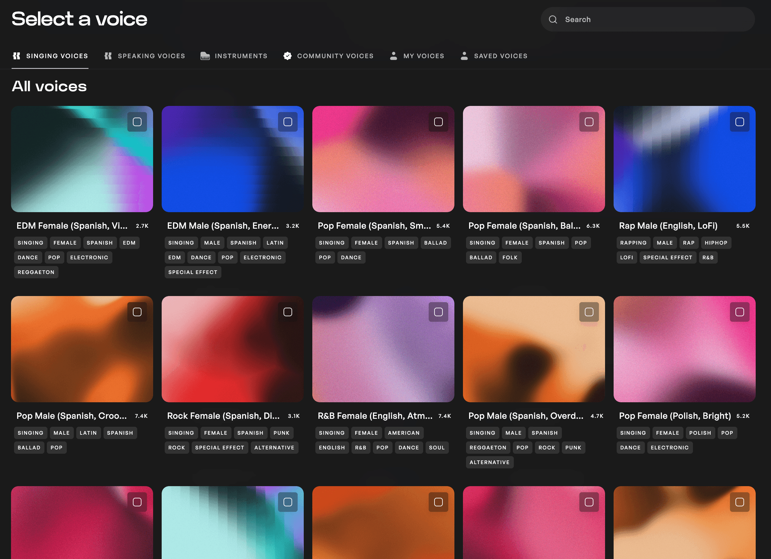 Voice Library