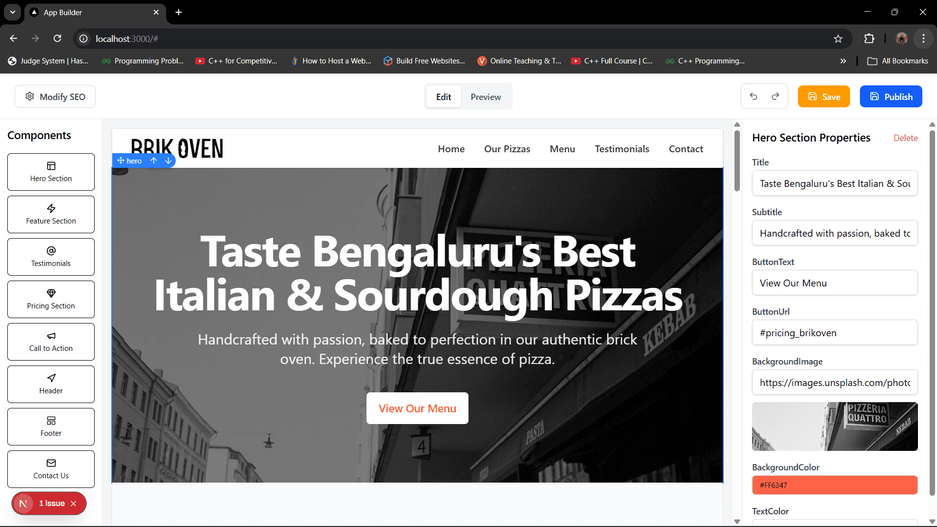 OpenProvider AI website builder platform