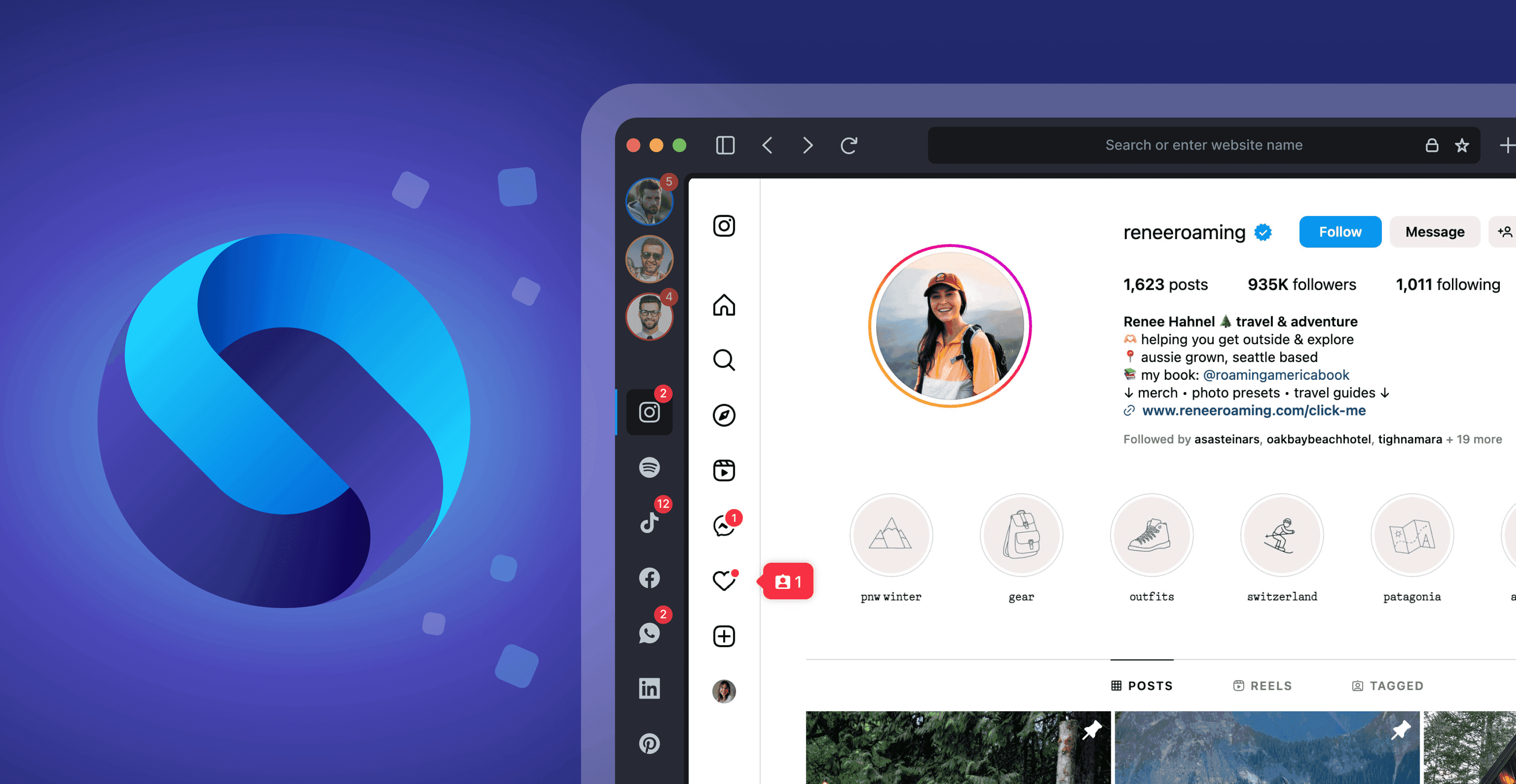 Shift's main interface