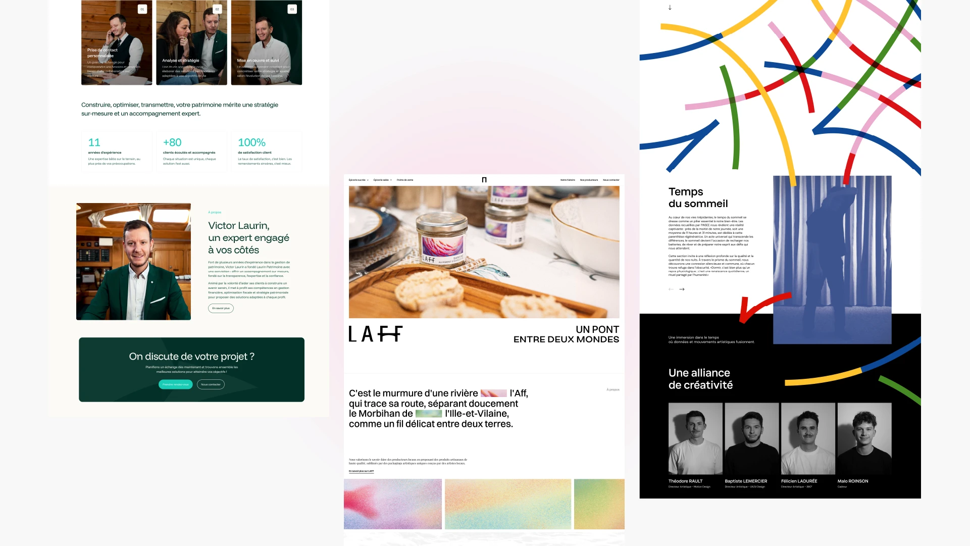 L’équipe du studio de création graphique expone - Félicien Ladurée, Théodore Rault et Baptiste Lemercier
