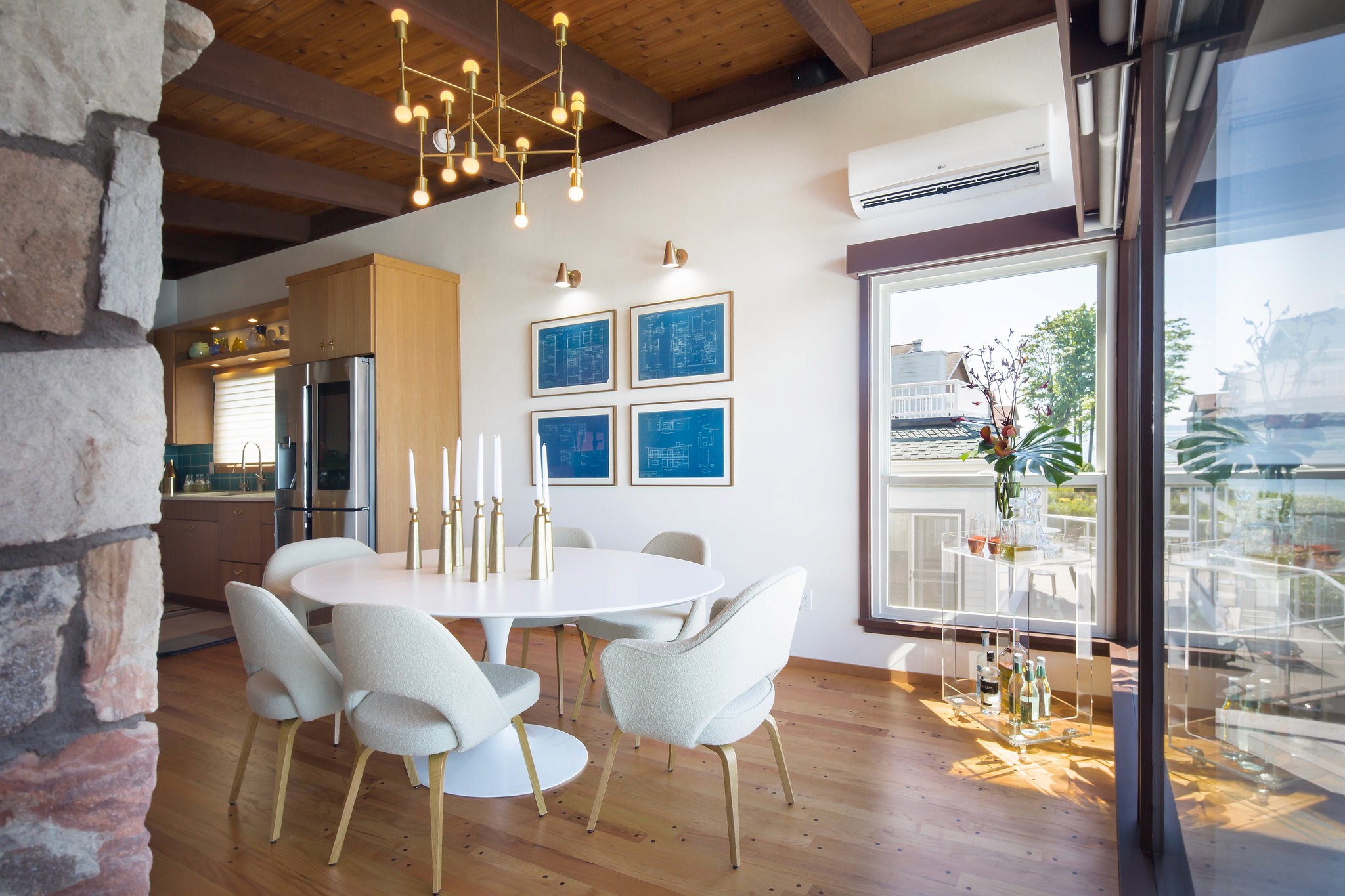 Bright Living Space Accentuating Views - by Weaver Construction