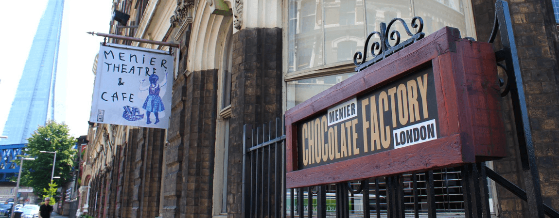 Exterior of the Menier Chocolate Factory in london