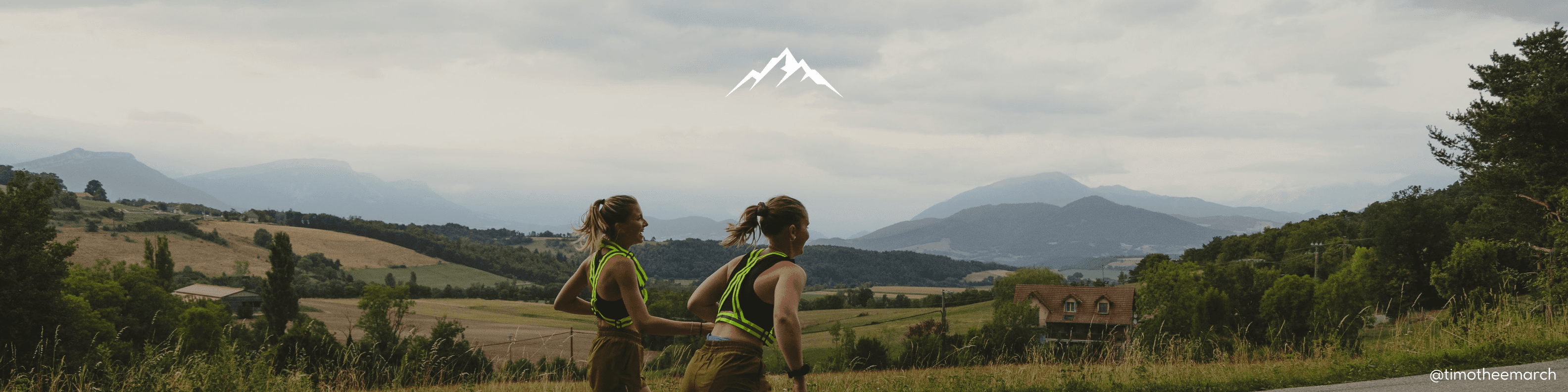 two girls running intervals