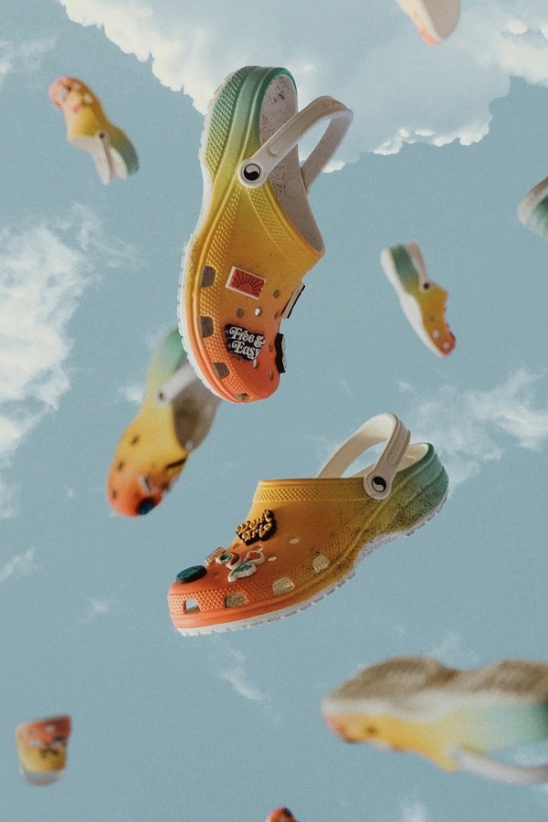 image of floating crocs