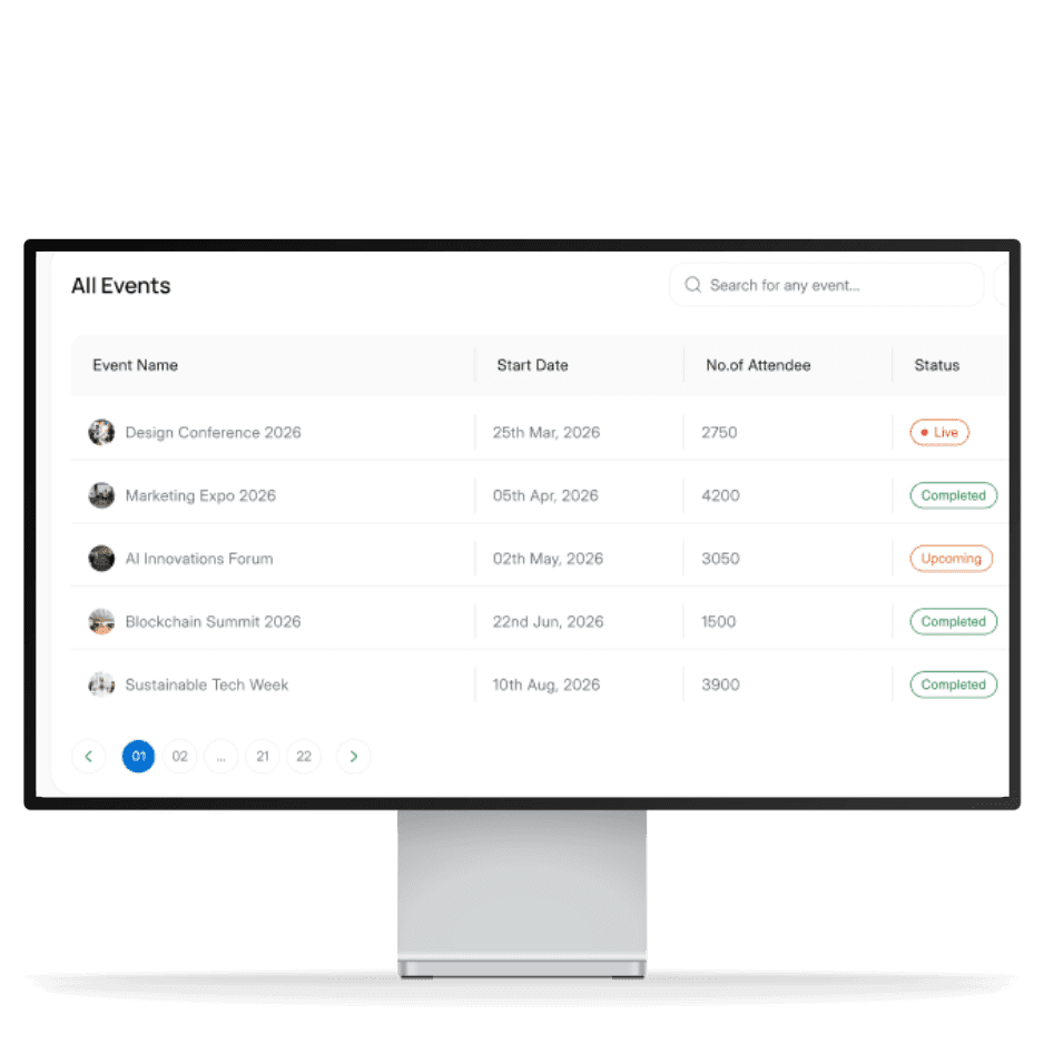 Screen mockup of a dashboard interface