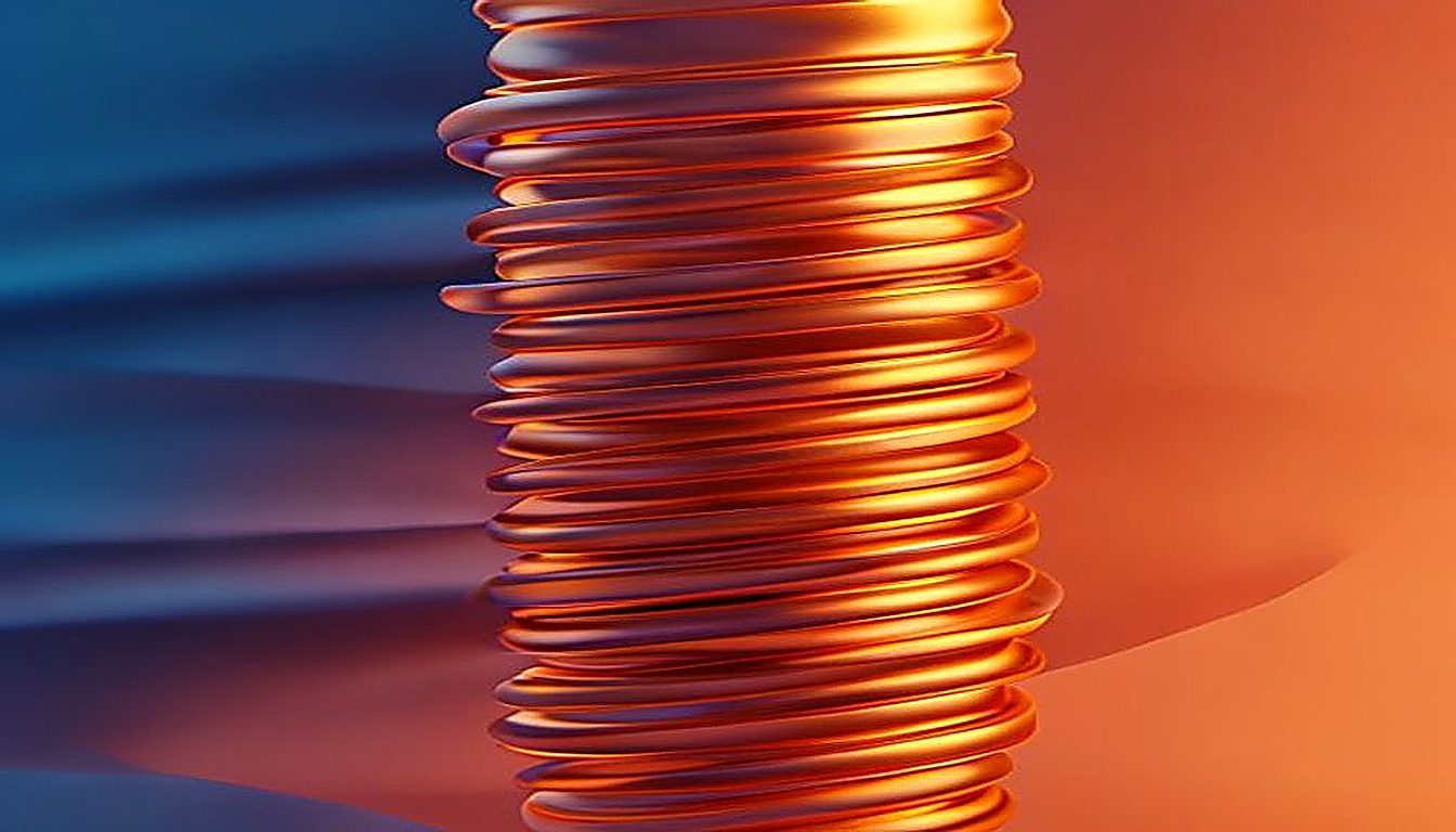 Coiled amber rings snapping into a vertical column, reflecting how structured B2B landing page best practices resolve conversion fragmentation.