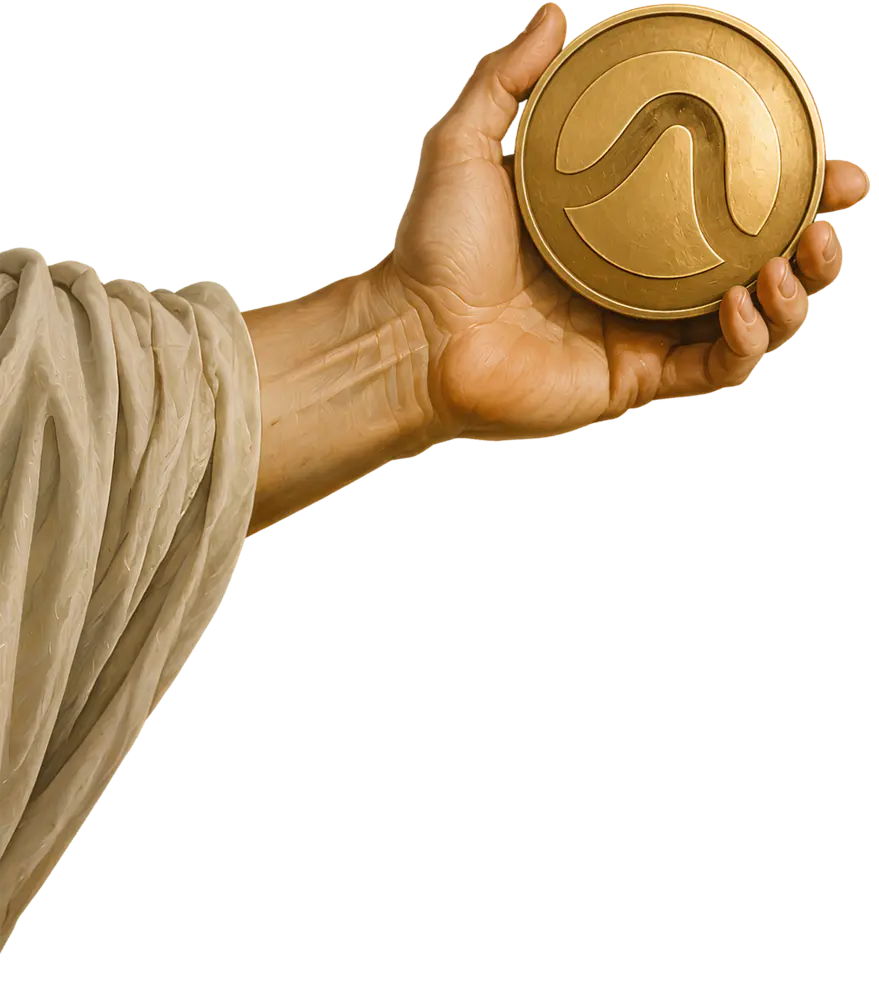 Arc handed the gold coin