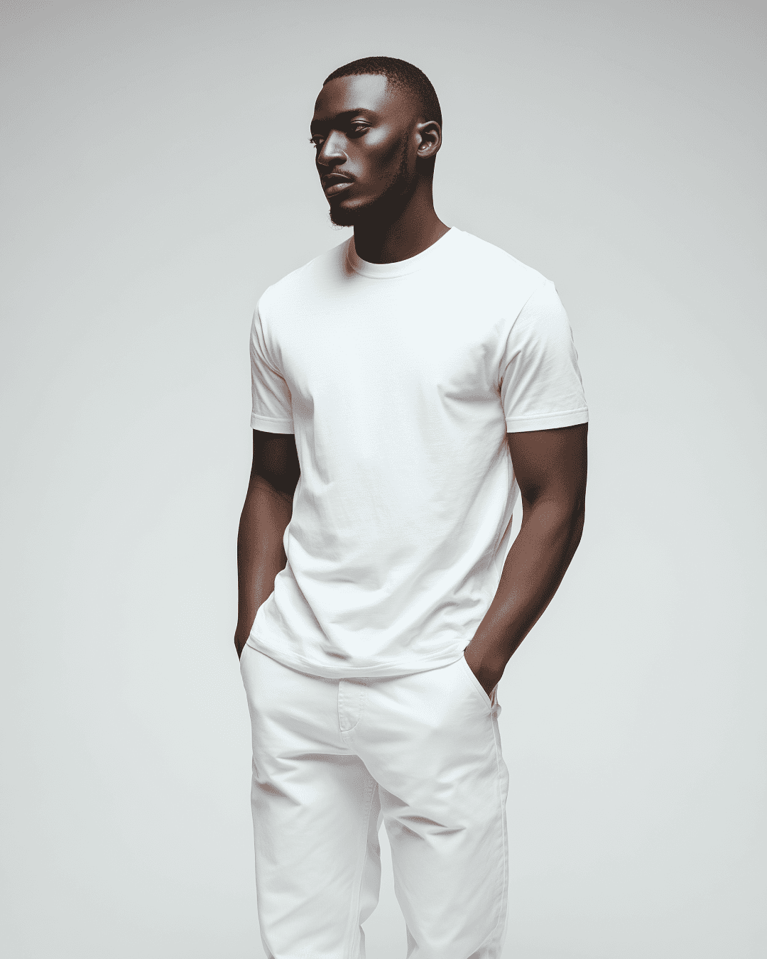 full image of a black tee