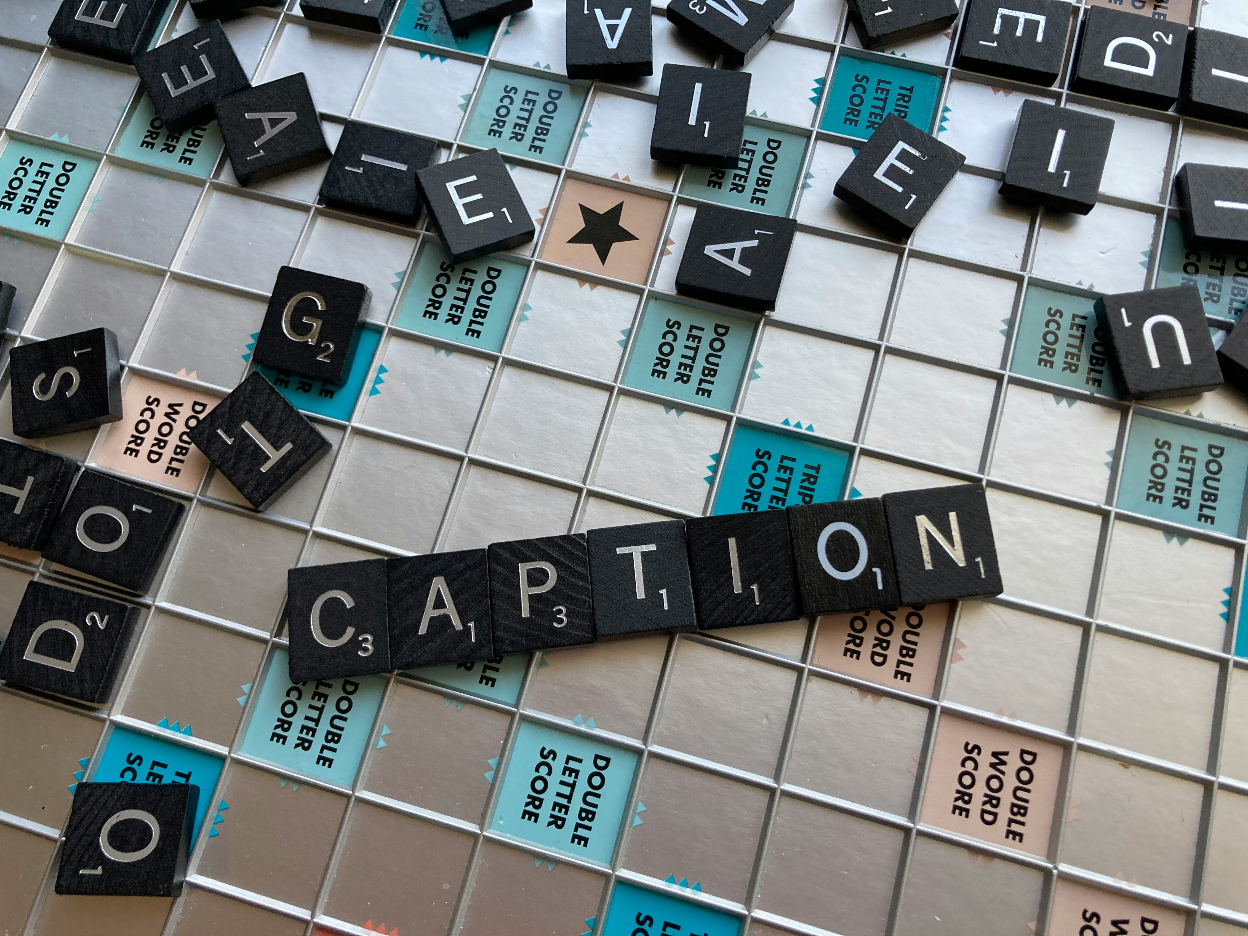 caption written on scrabble - Tiktok Caption Ideas