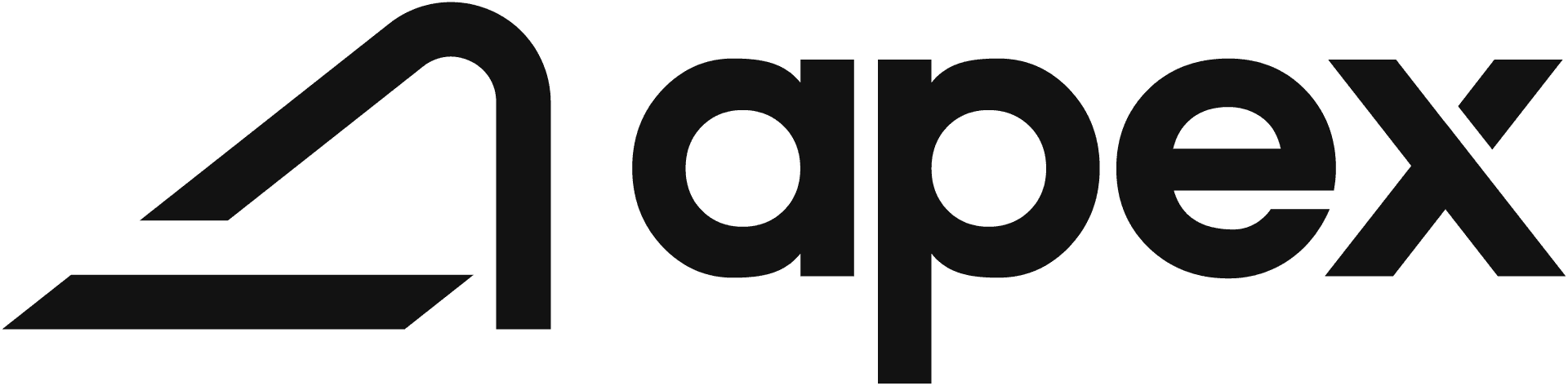 Apex logo zwart