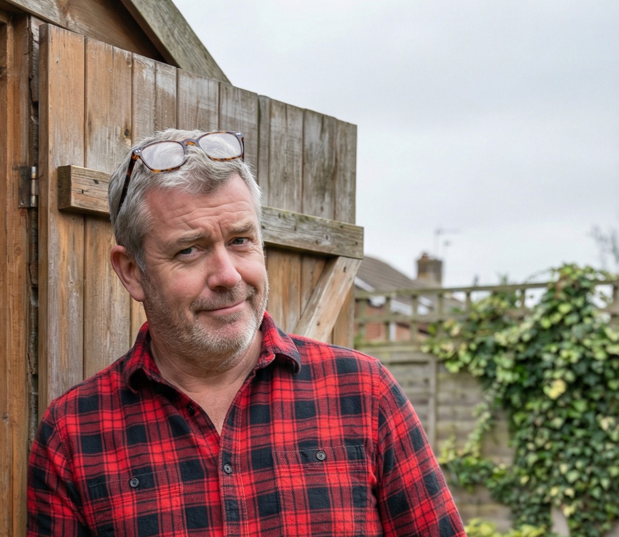 man wearing Henley top portrait