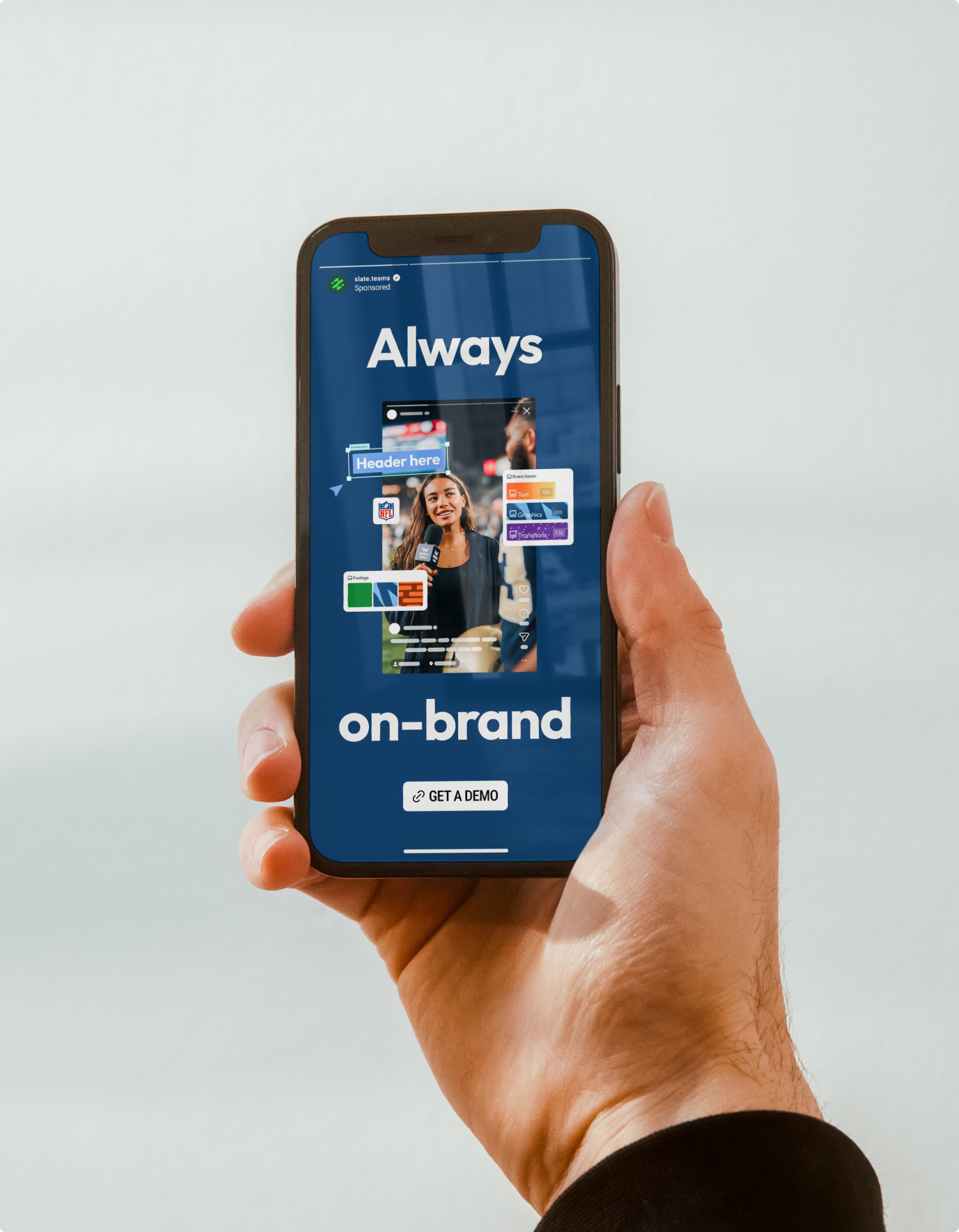 Sports social media content creation tool brand management platform video editing AI clipping software design Brand guidelines implementation social media platform design system color fonts templates content creation workflow