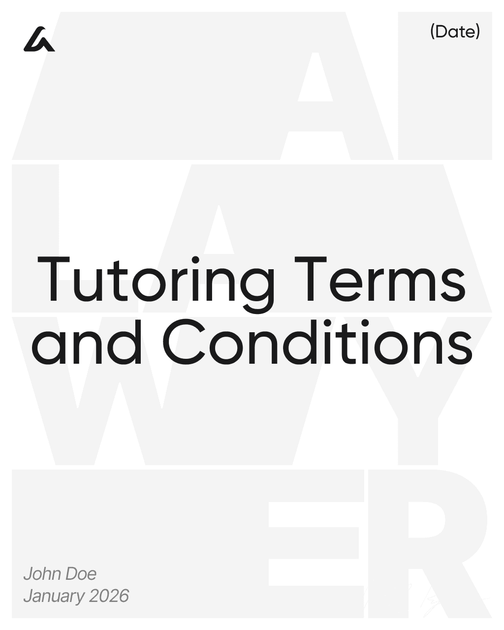 Tutoring Terms and Conditions