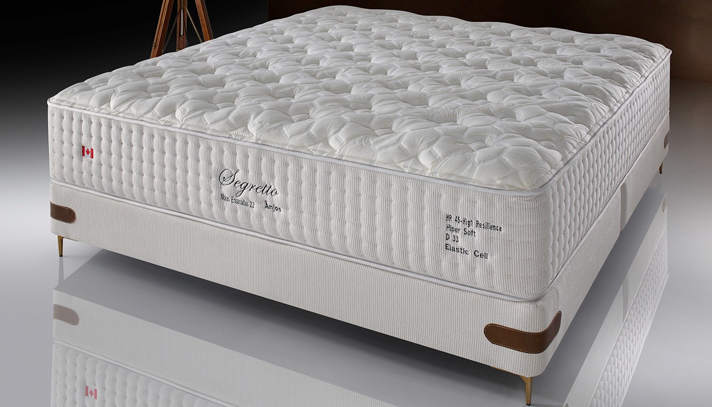 O Segretto possui camada de conforto com combinação de espumas tecnológicas – D40 Elastic Cell e HR45