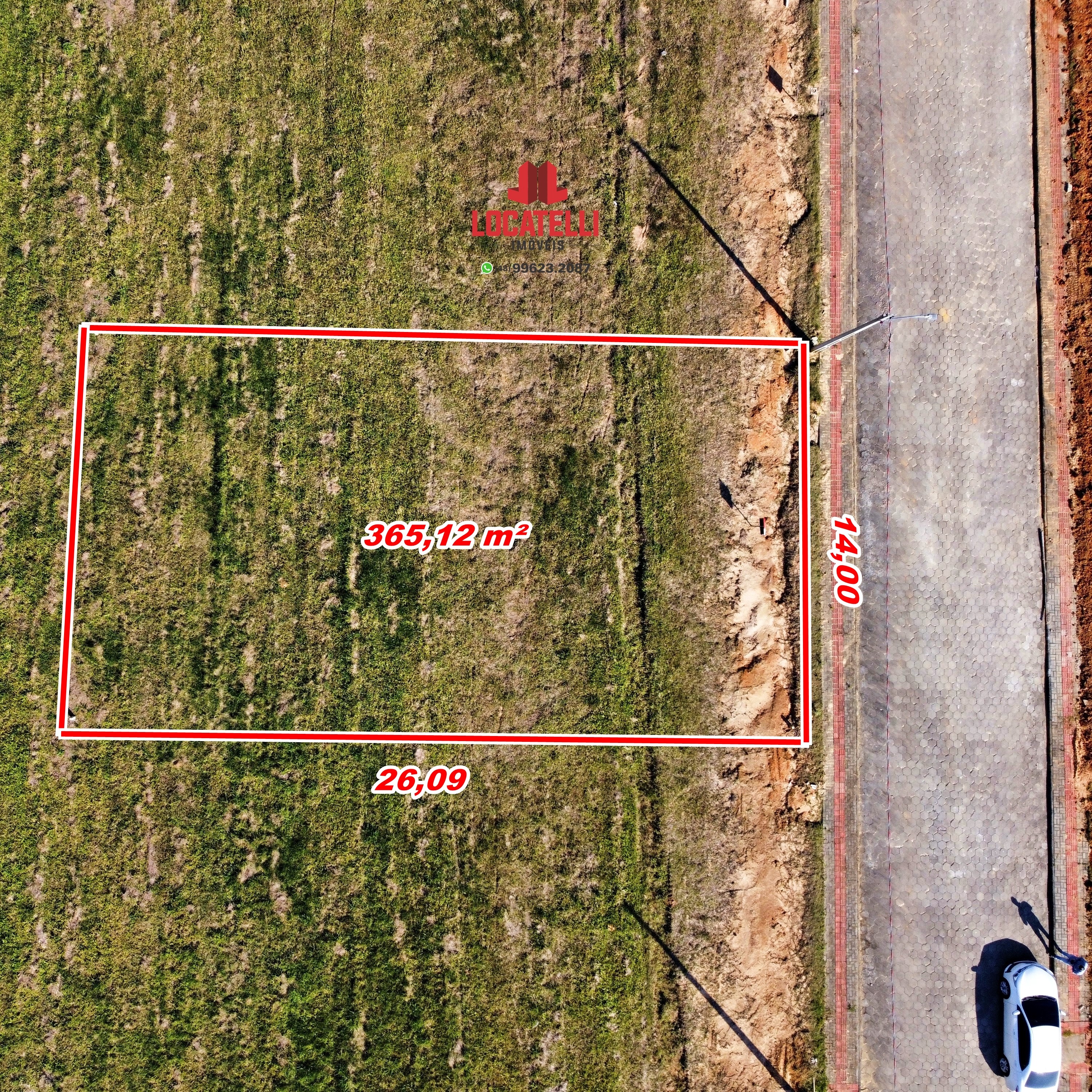 A modern brick house with a two-car garage, well-manicured lawn, and clear blue sky in the background.