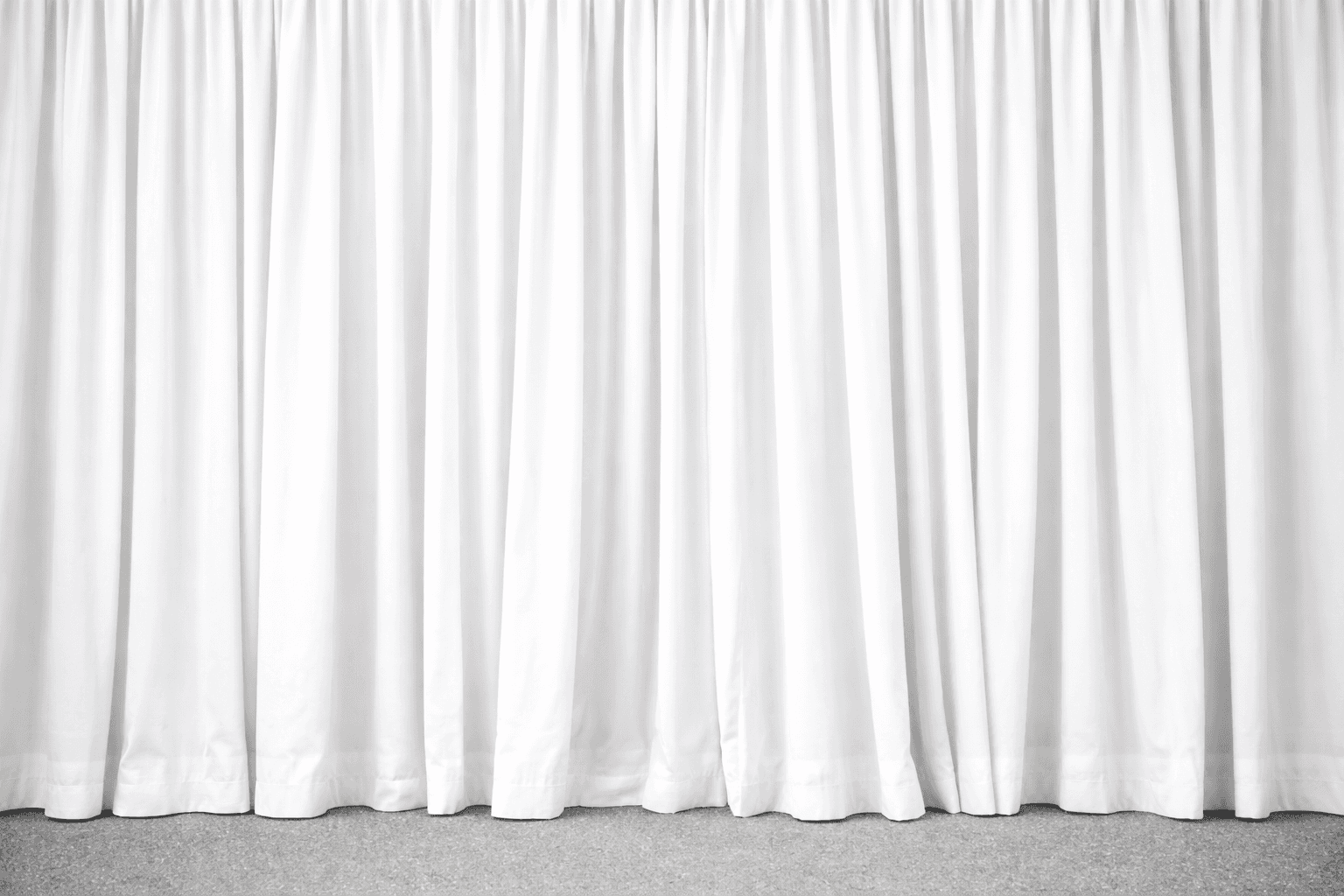 White curtain background
