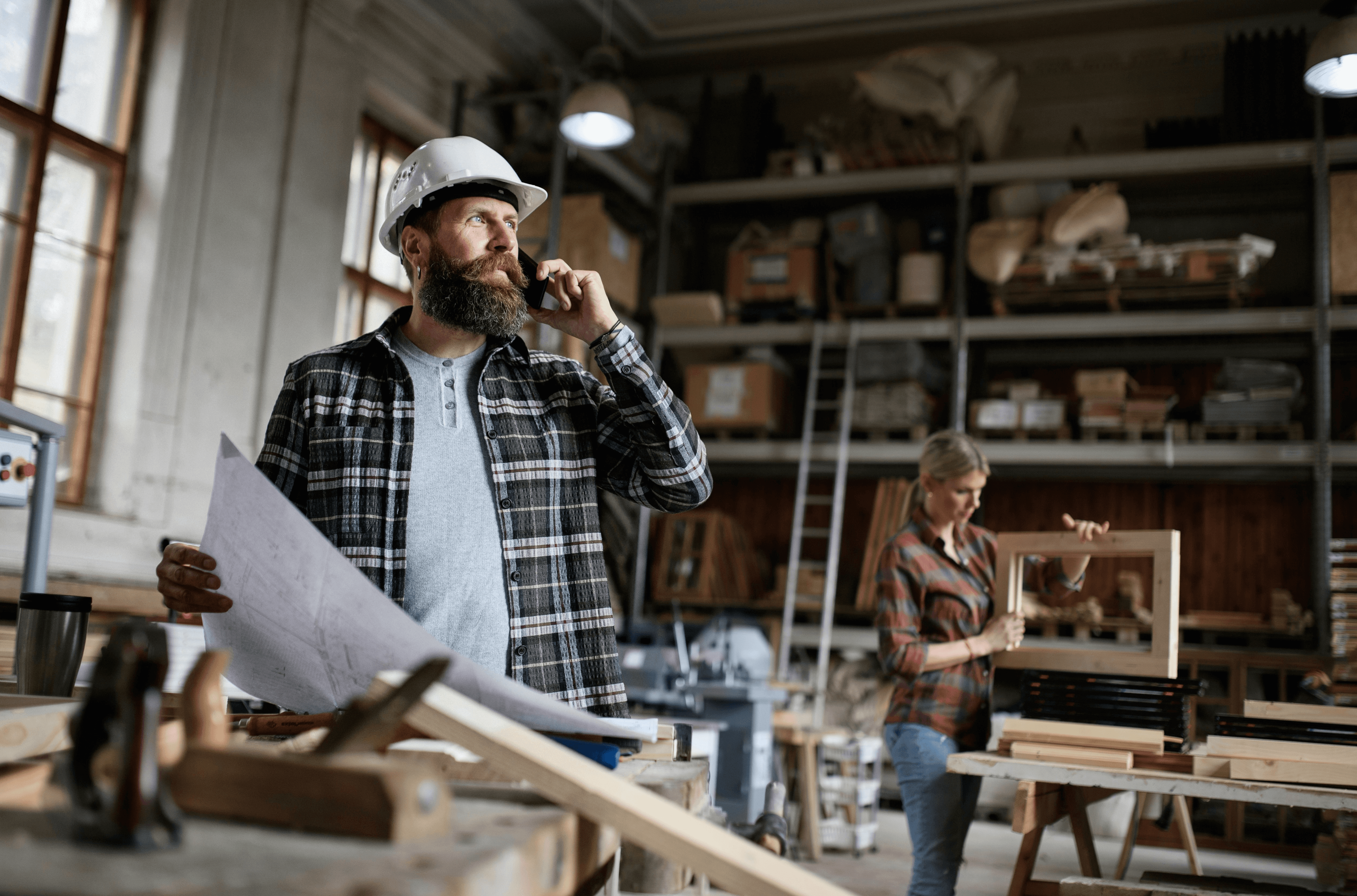 SMB owner requesting a small business loan from frank