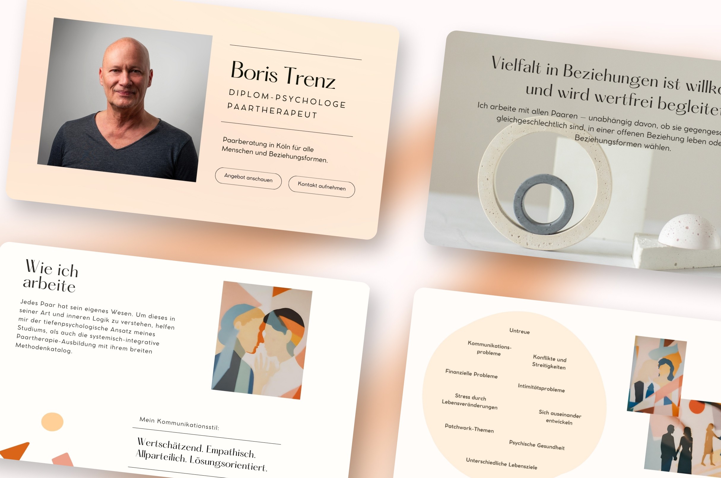 Konzeption und Launch einer Website für Paarberatung.