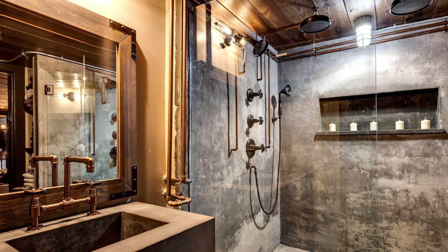 Industrial Loft Bathroom