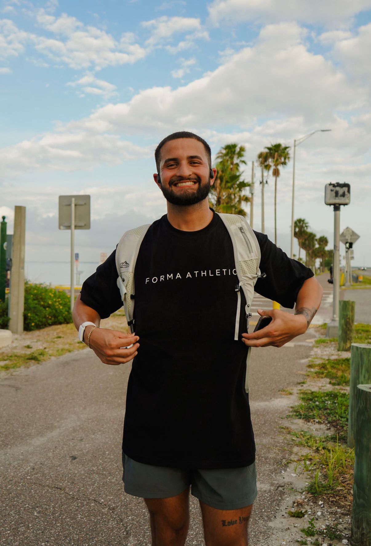 An image of someone wearing a Forma Athletics t shirt]