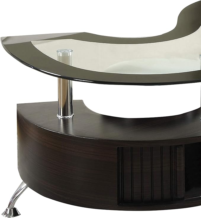 Stylish s shaped coffee table that enhances home decor with its premium build and aesthetic.