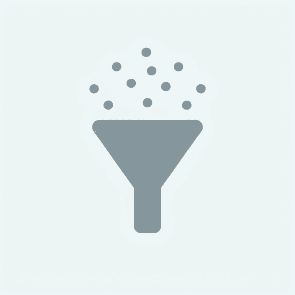  Funnel showing many scholarship opportunities filtering down to a single perfect match