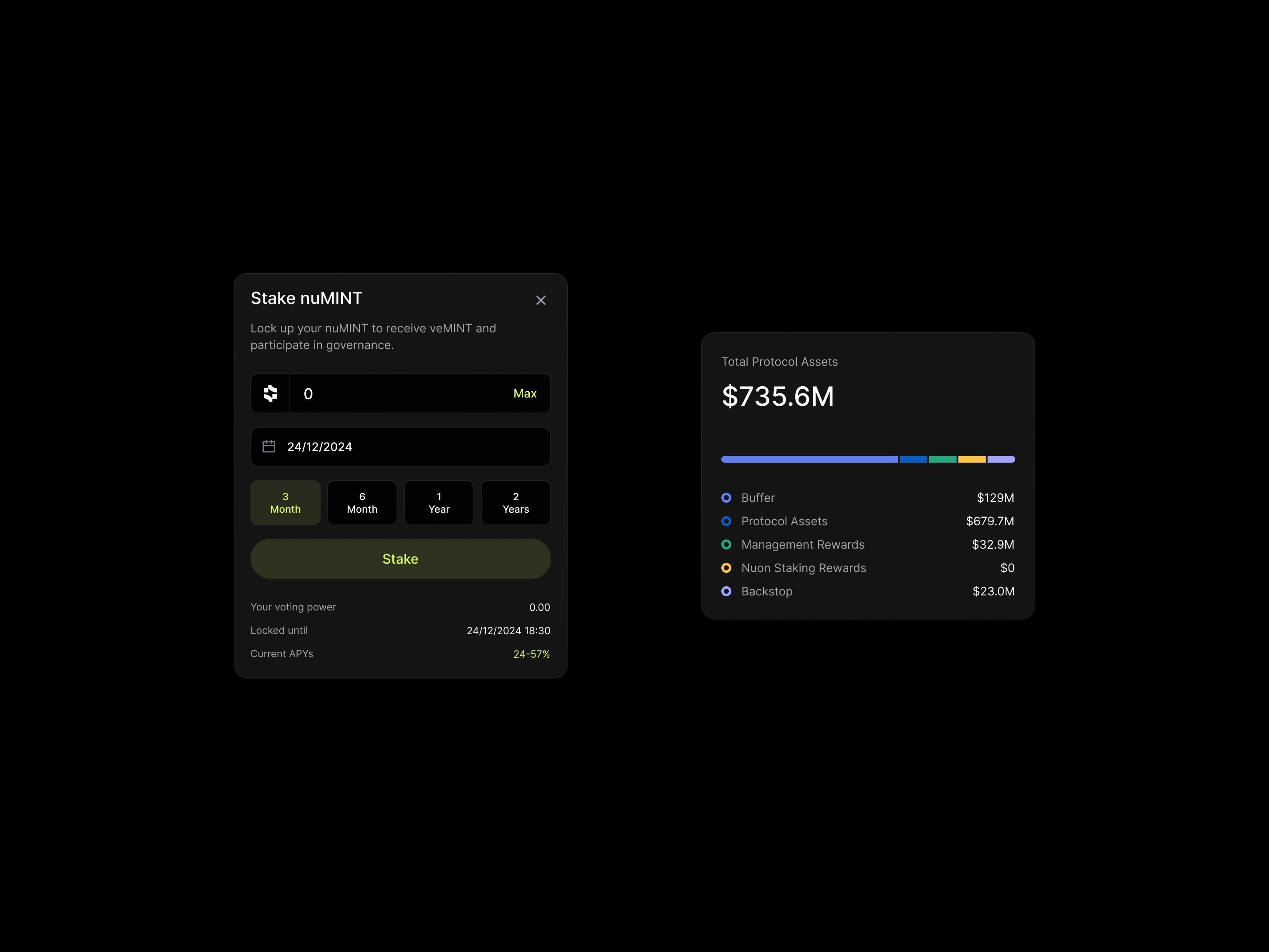 Nuon DeFi App Design