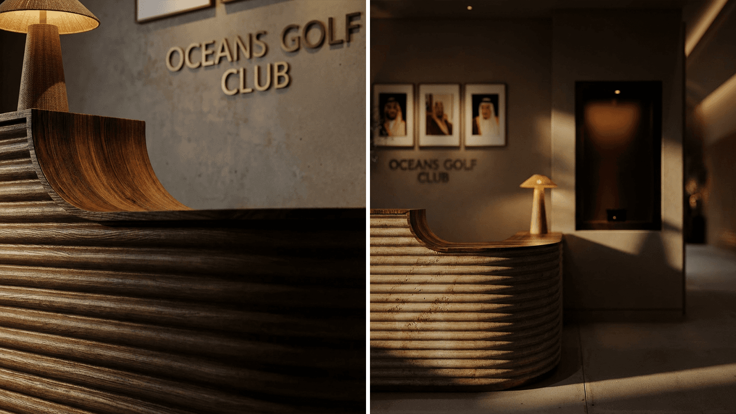 Interior render hallway