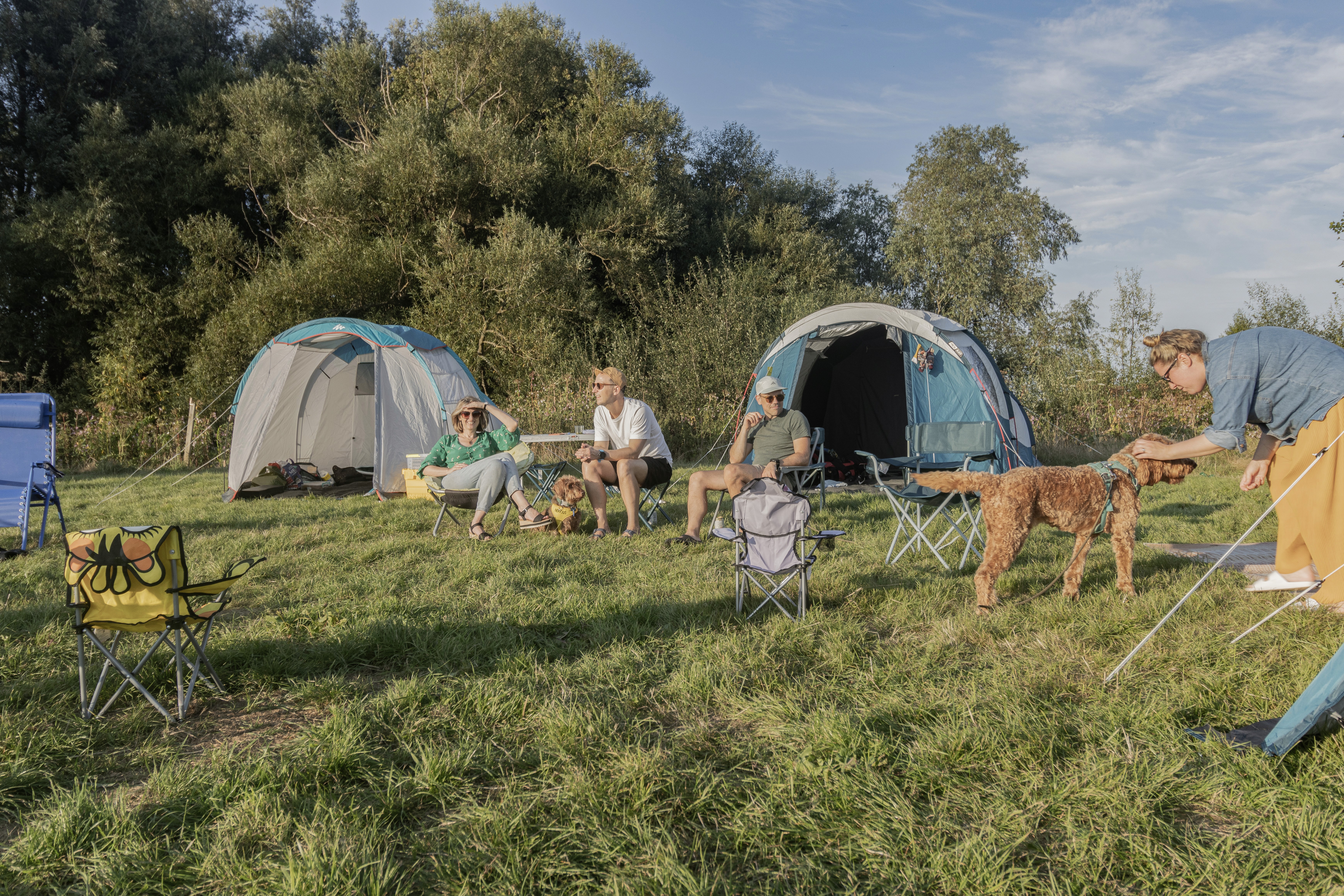 Family Camping at Isfield Camp Sussex