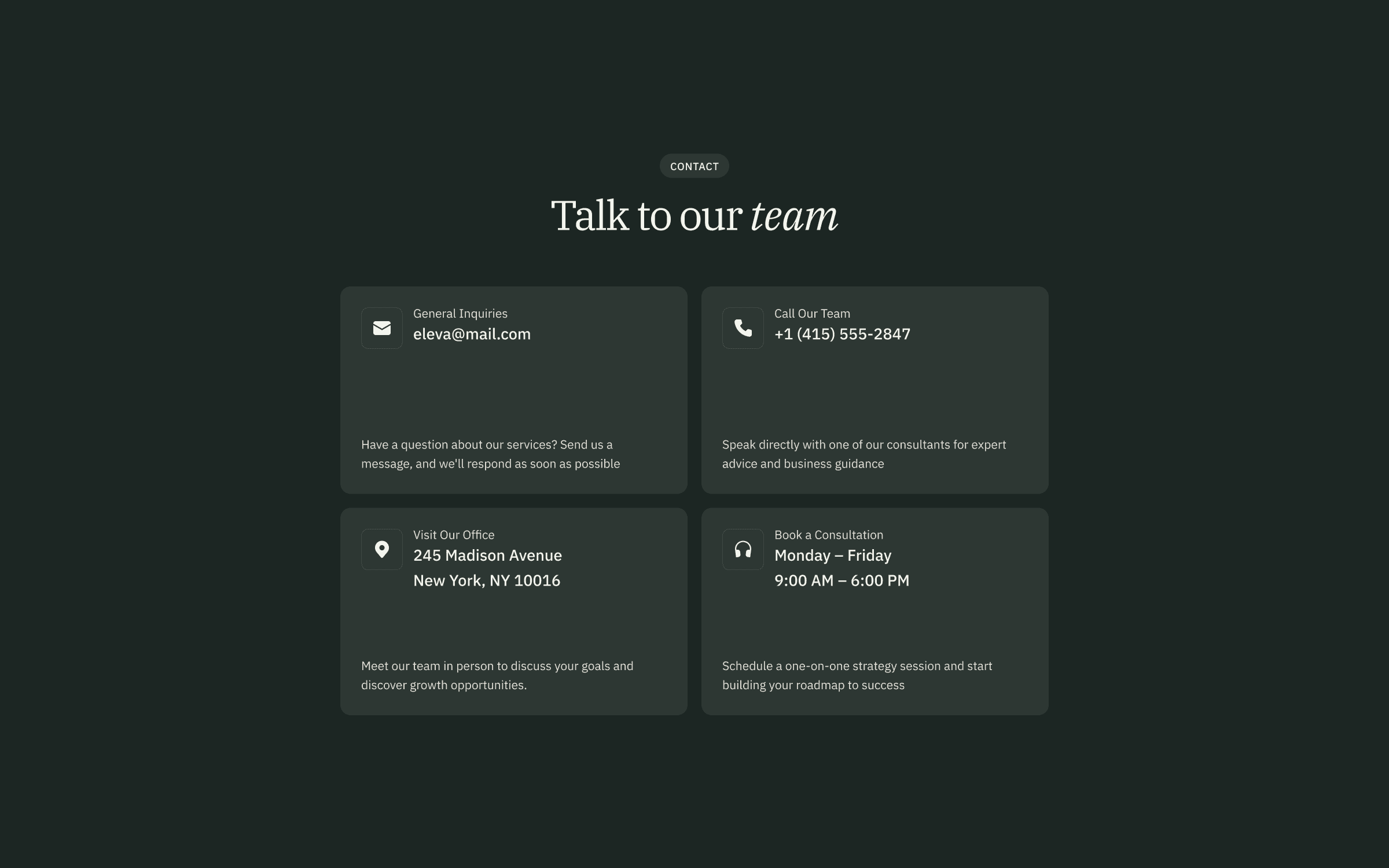 Contact