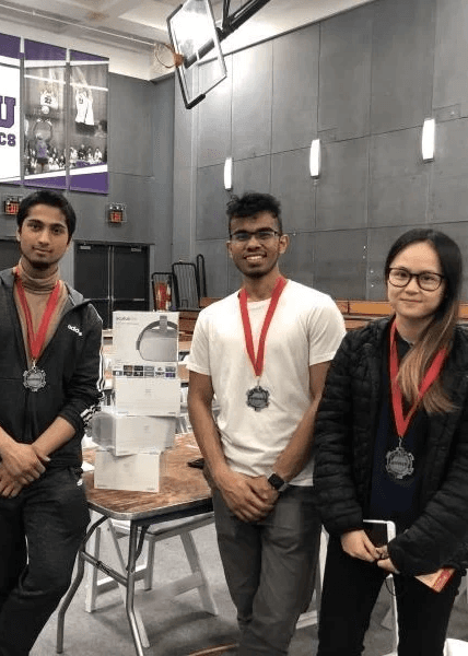 A young man riding a bicycle