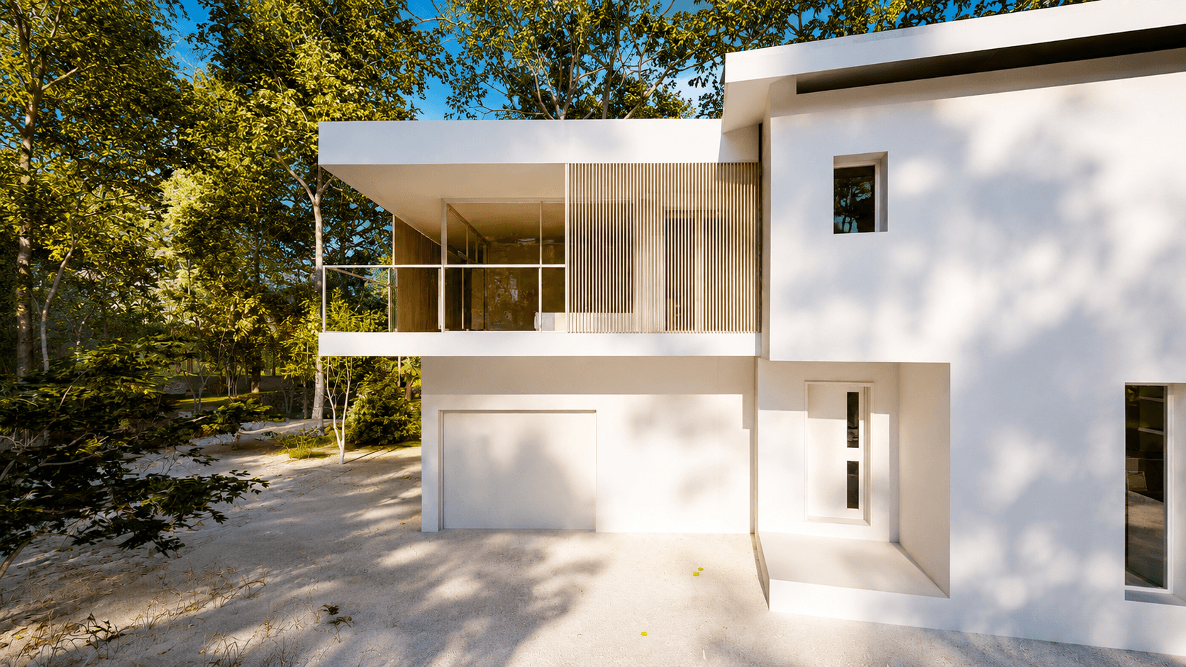 Extension contemporaine d'une maison individuelle réalisée par Karbone Architectes à Montpellier. Projet d'agrandissement de maison permettant de créer de nouveaux espaces de vie sans déménager grâce à une extension moderne parfaitement intégrée à l'existant. Architecture contemporaine, extension à toit plat, façade enduite blanche, grandes baies vitrées, terrasse suspendue, brise-soleil en bois, lumière naturelle et optimisation des volumes. Cette réalisation illustre les différentes solutions pour agrandir une maison : extension latérale, surélévation, réhabilitation, restructuration des espaces et amélioration de la performance énergétique. Architecte spécialisé dans l'extension de maison, la rénovation complète, la surélévation, l'architecture contemporaine, les permis de construire et la valorisation du patrimoine à Montpellier, Castelnau-le-Lez, Clapiers, Mauguio, Lattes, Saint-Gély-du-Fesc et dans tout l'Hérault.