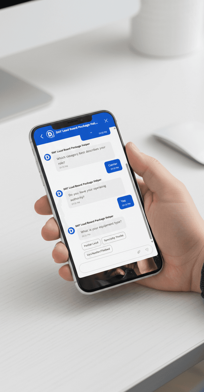 DAT Load Board Product Selector Bot