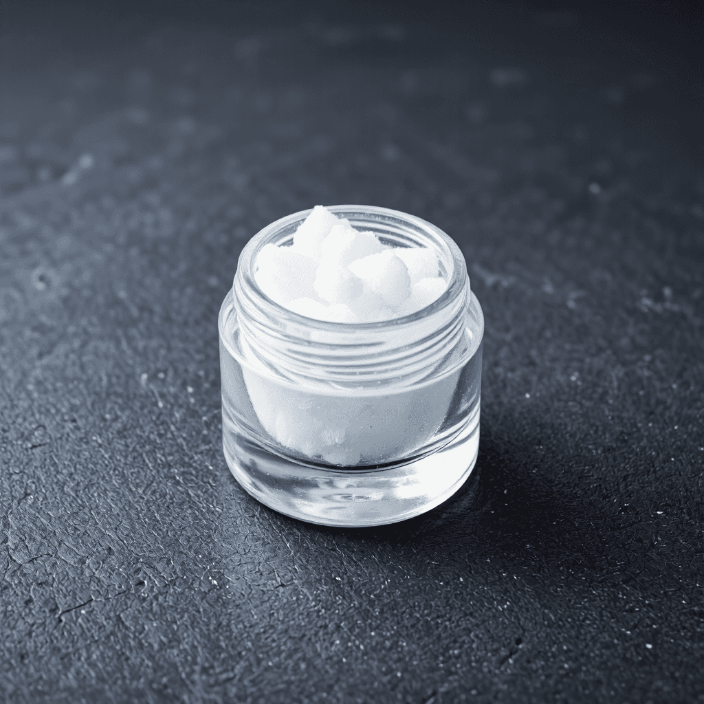 product photography of a vial of cosmetic ingredient
