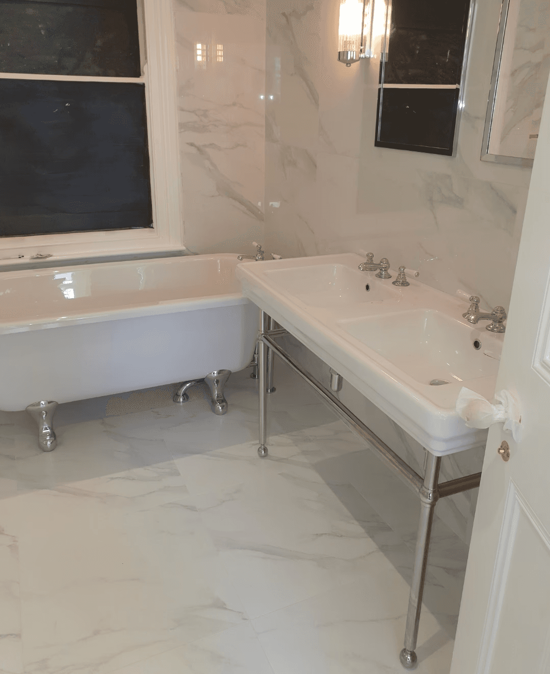 Beautiful bathroom renovation in north london