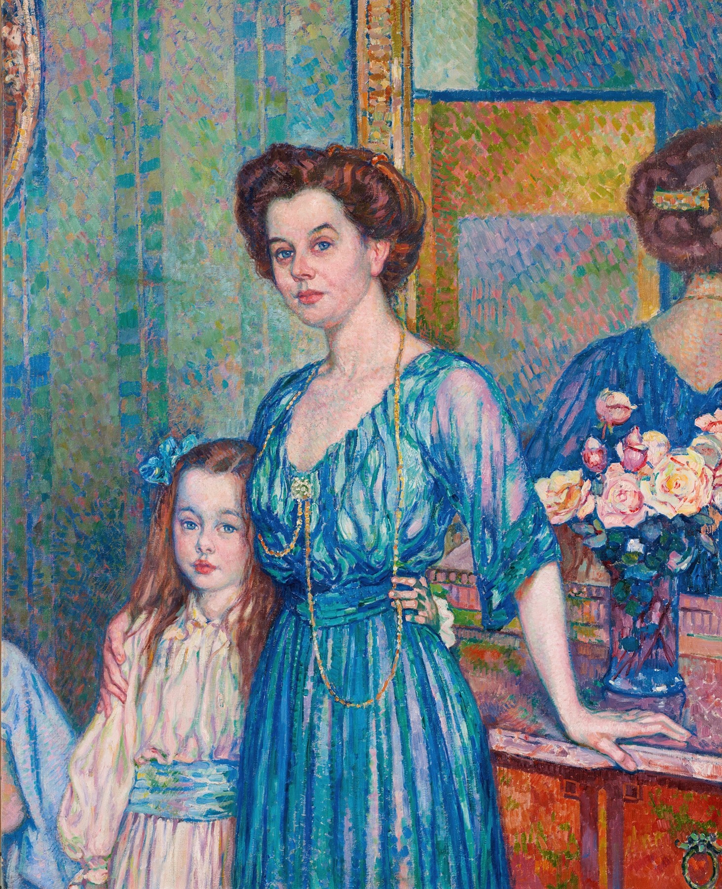 Theo van Rysselberghe's artwork titled Madame Von Bodenhausen Avec Son Enfant Luli